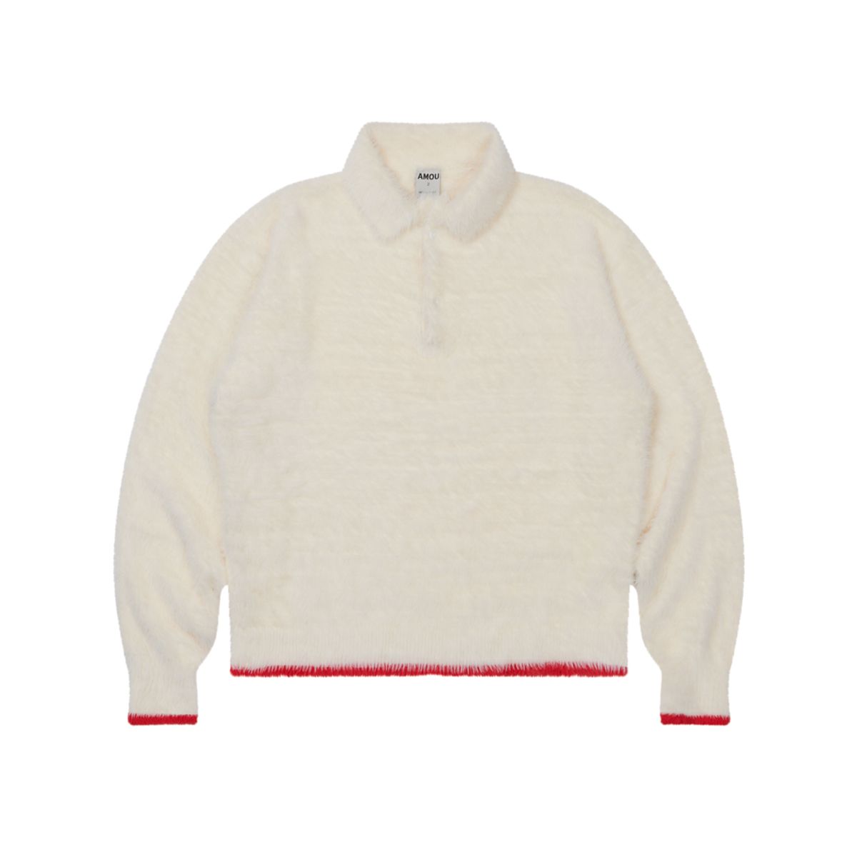 아모우(AMOU) Mohair Washable Kara knit IVORY