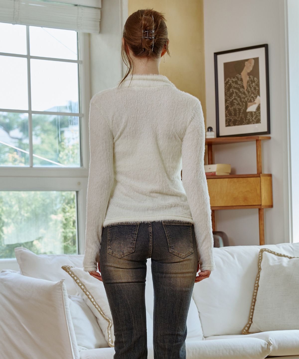 아리킴(ARIKIM) COSMO FUR CARDIGAN / IVORY