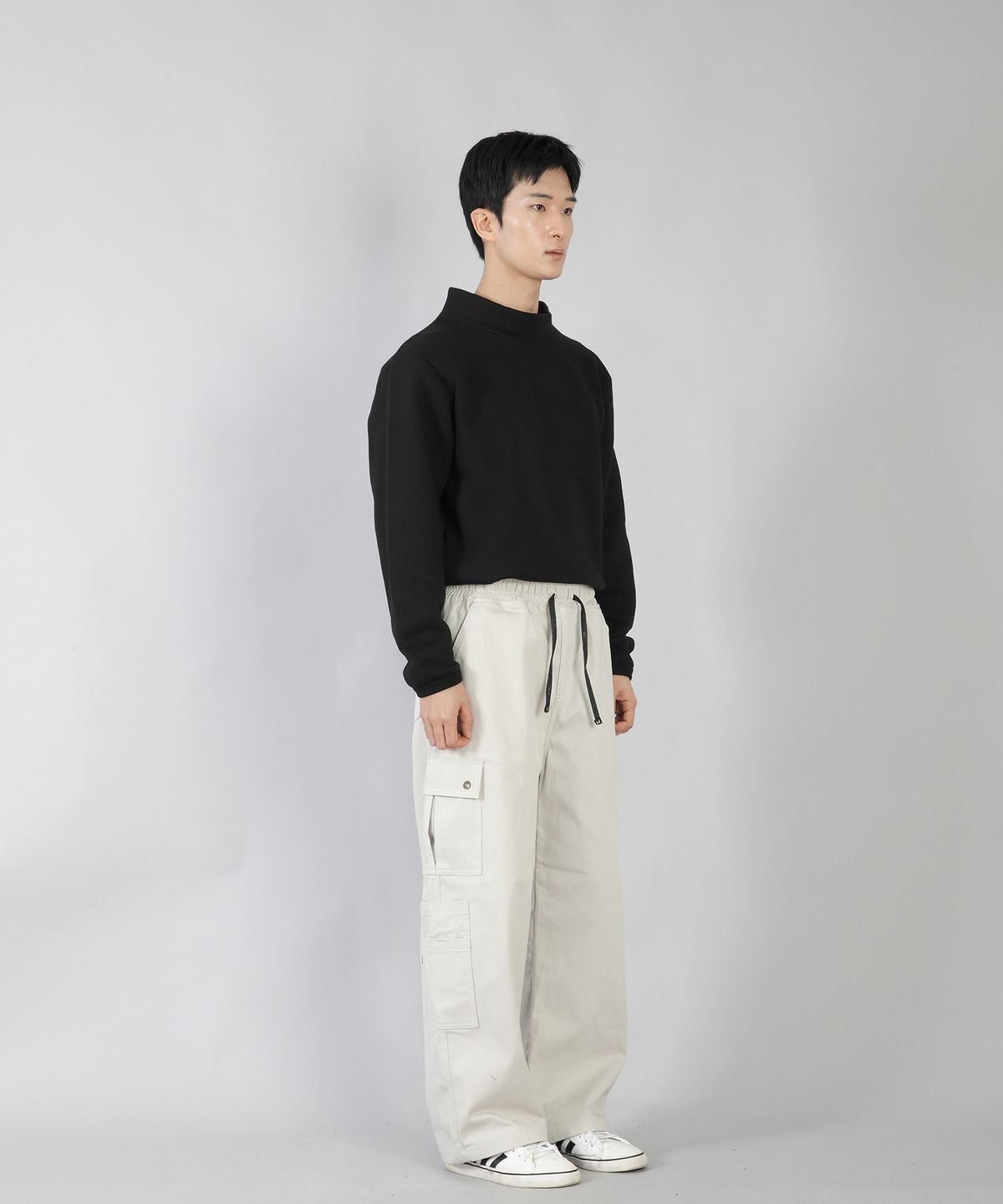 세인트크루(SAINTCREW) 더블카고 스트링 조거팬츠 DCJ-338 라이트실버