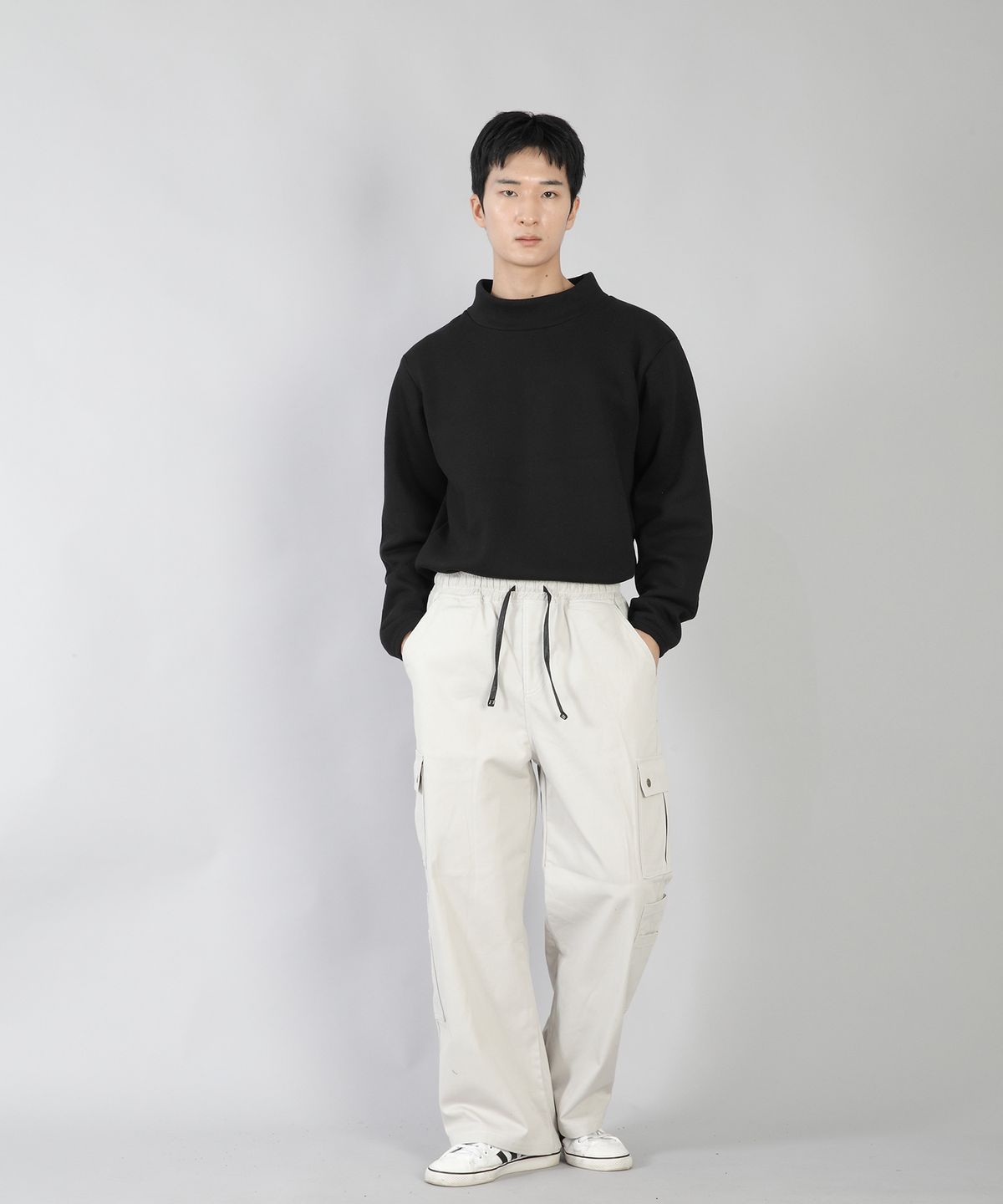 세인트크루(SAINTCREW) 더블카고 스트링 조거팬츠 DCJ-338 라이트실버