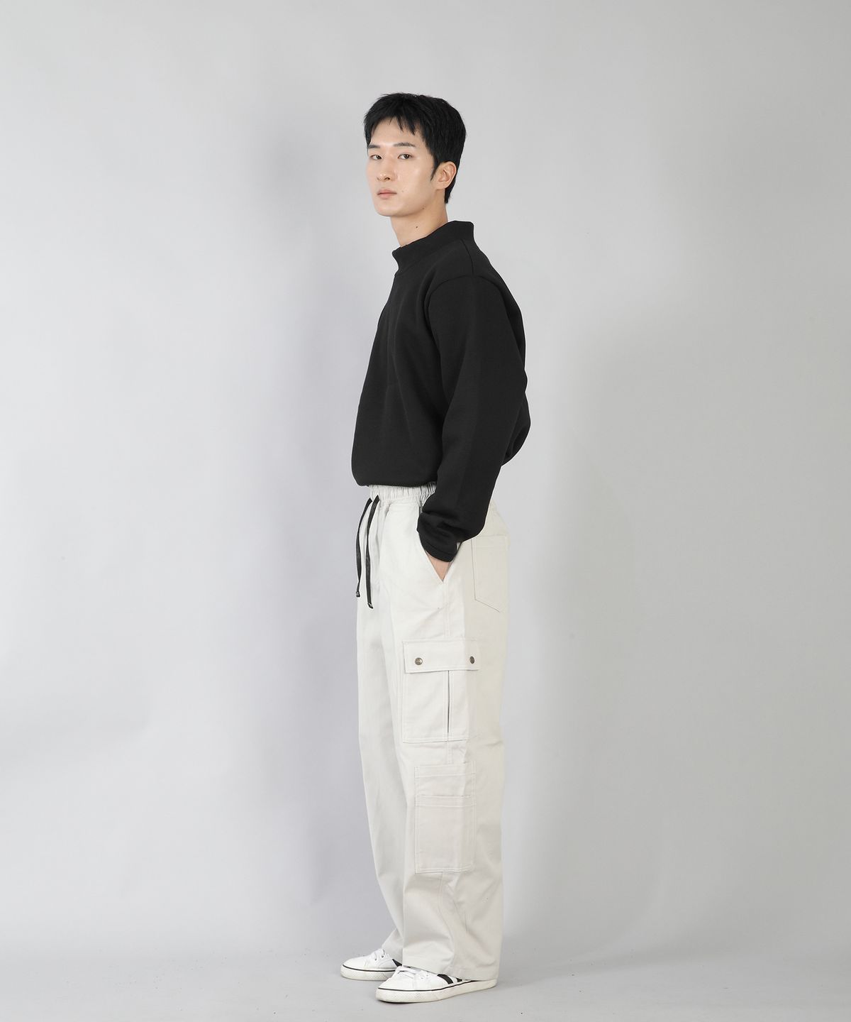 세인트크루(SAINTCREW) 더블카고 스트링 조거팬츠 DCJ-338 라이트실버