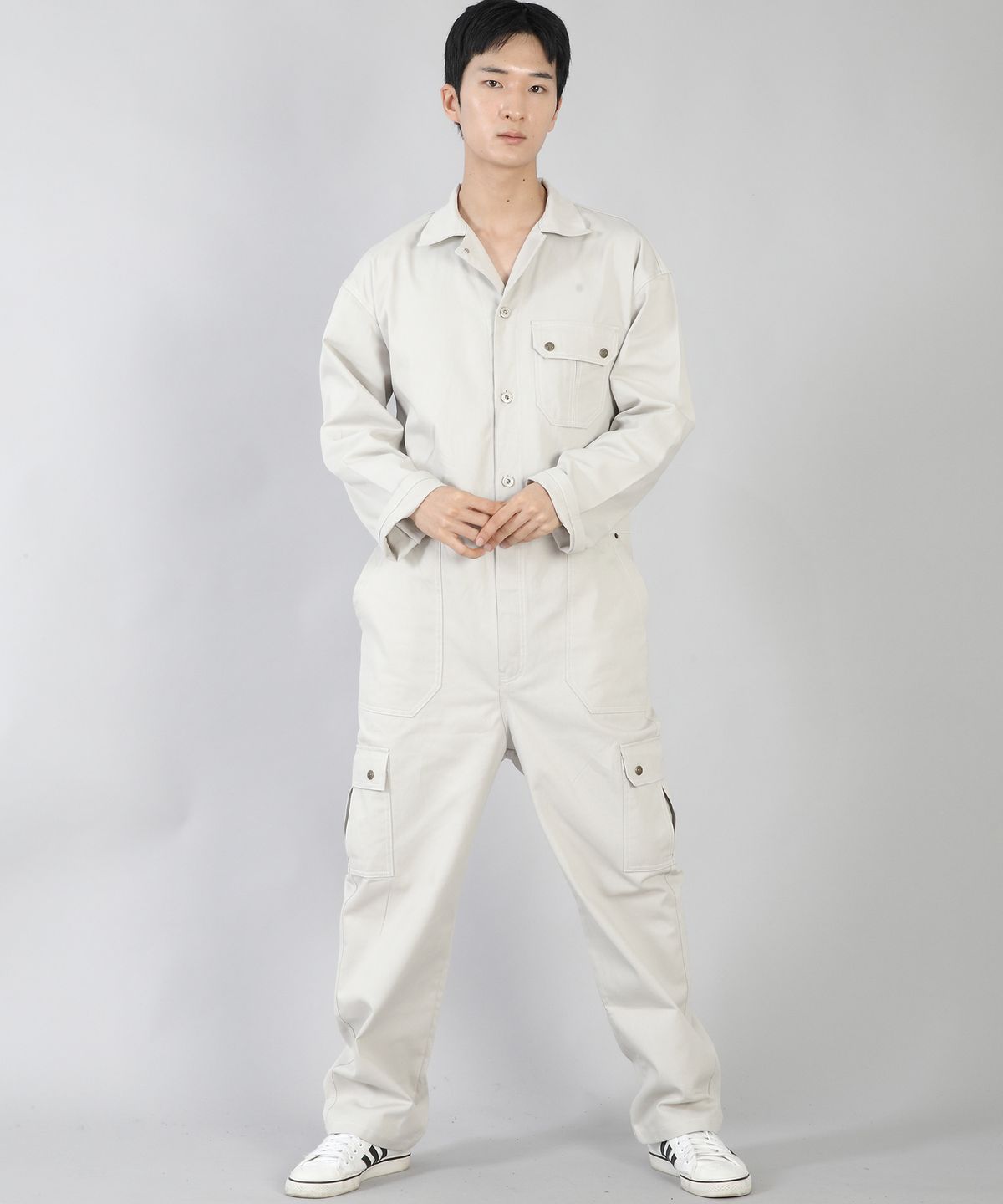 세인트크루(SAINTCREW) 헤리티지 미케닉 카고 점프슈트 HMC-528 라이트실버