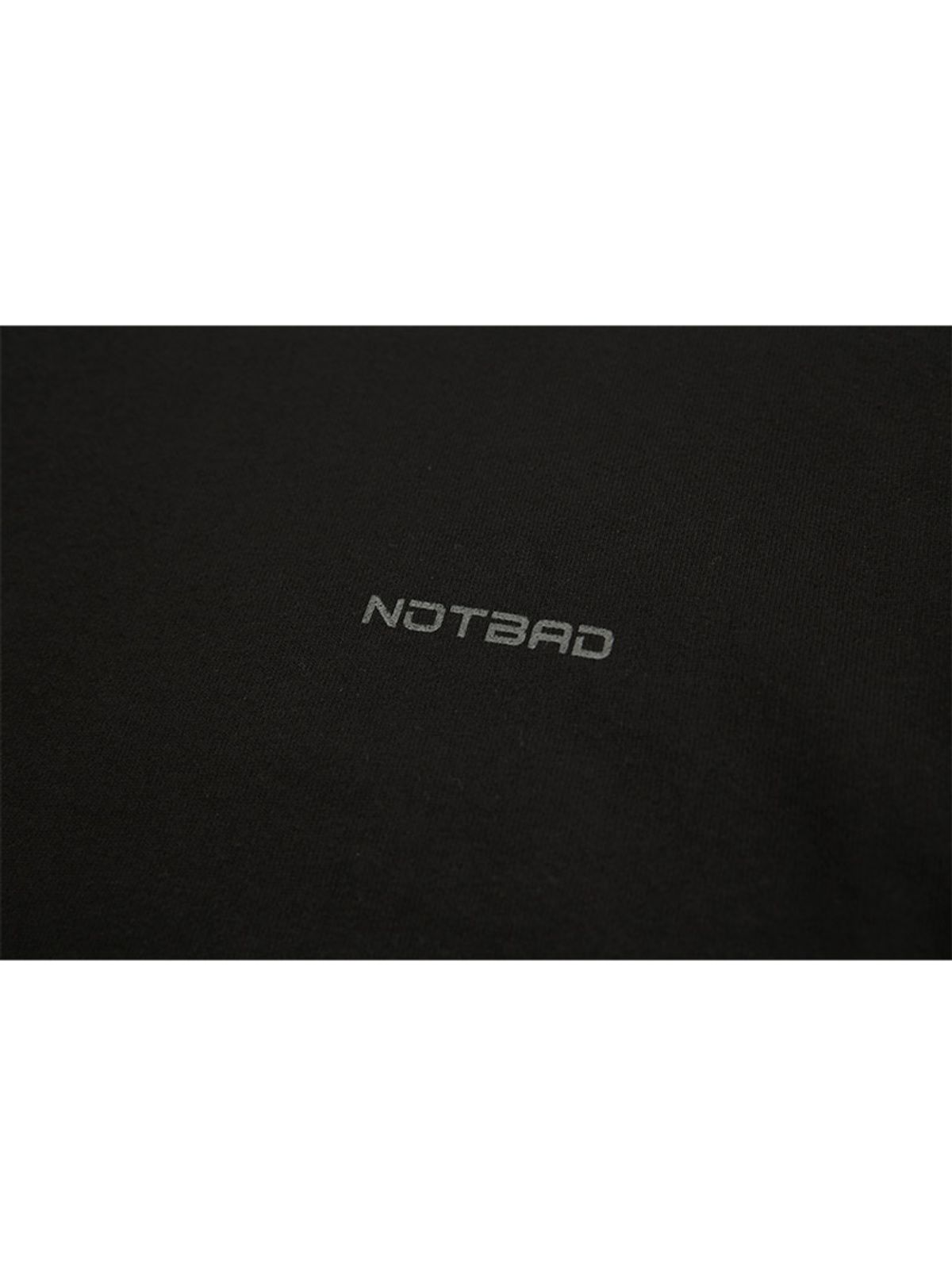 낫배드코리아(NOTBAD KOREA) 백나염 맨투맨 - Black