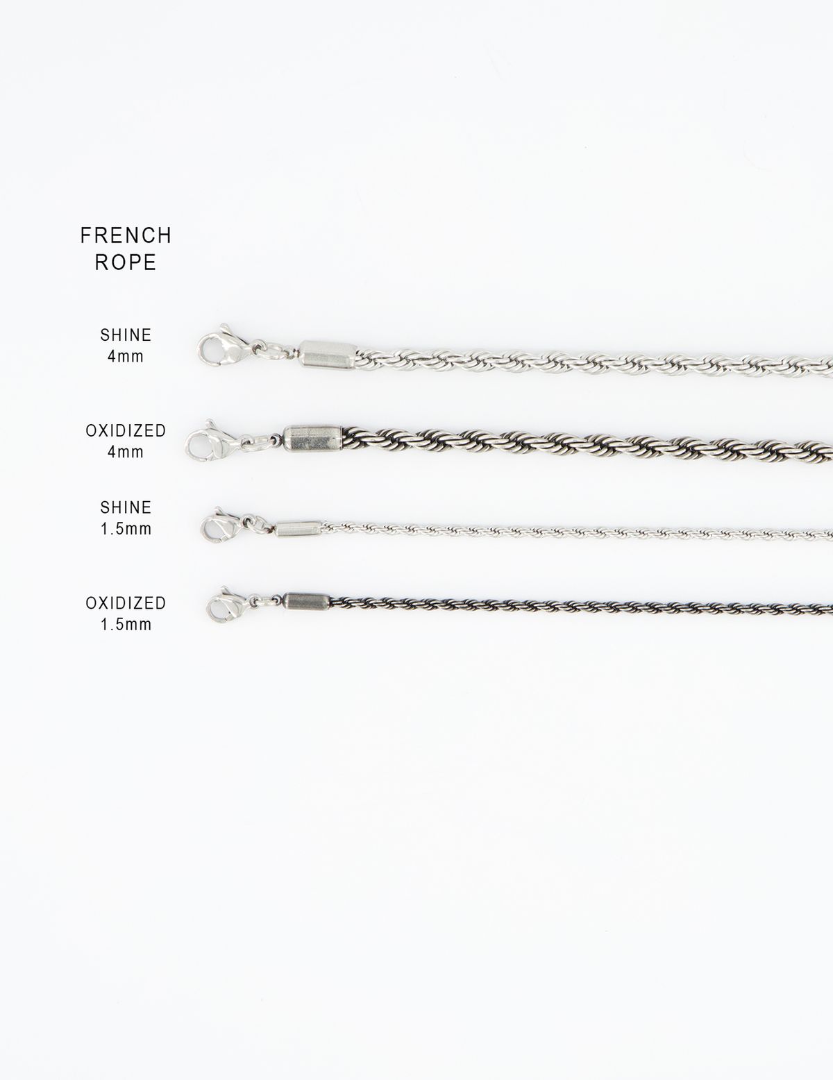 소스트(SOST) 프렌치 로프 팔찌 1.5mm (무광)