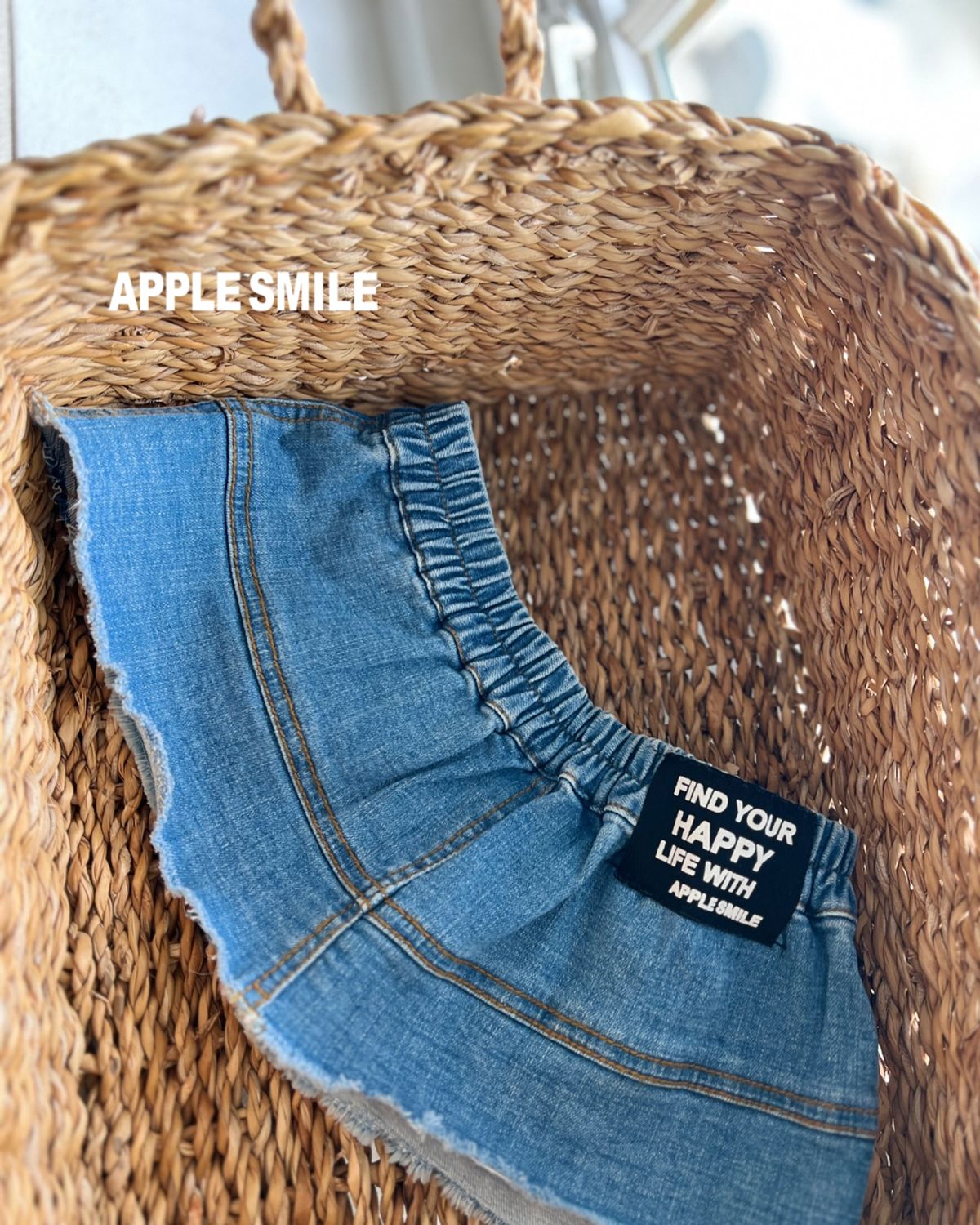 애플스마일(APPLESMILE) 레이어드 청 데님