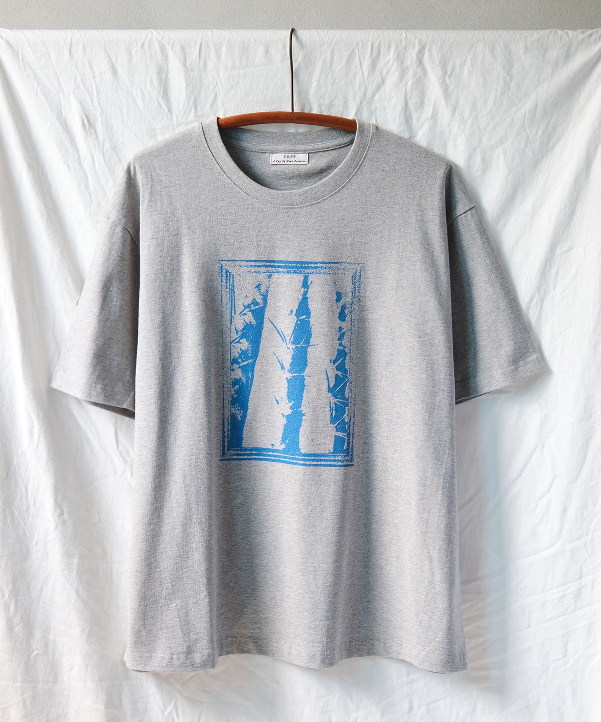 토프(TOFF) Cactus stamp t-shirt (Melange gray)