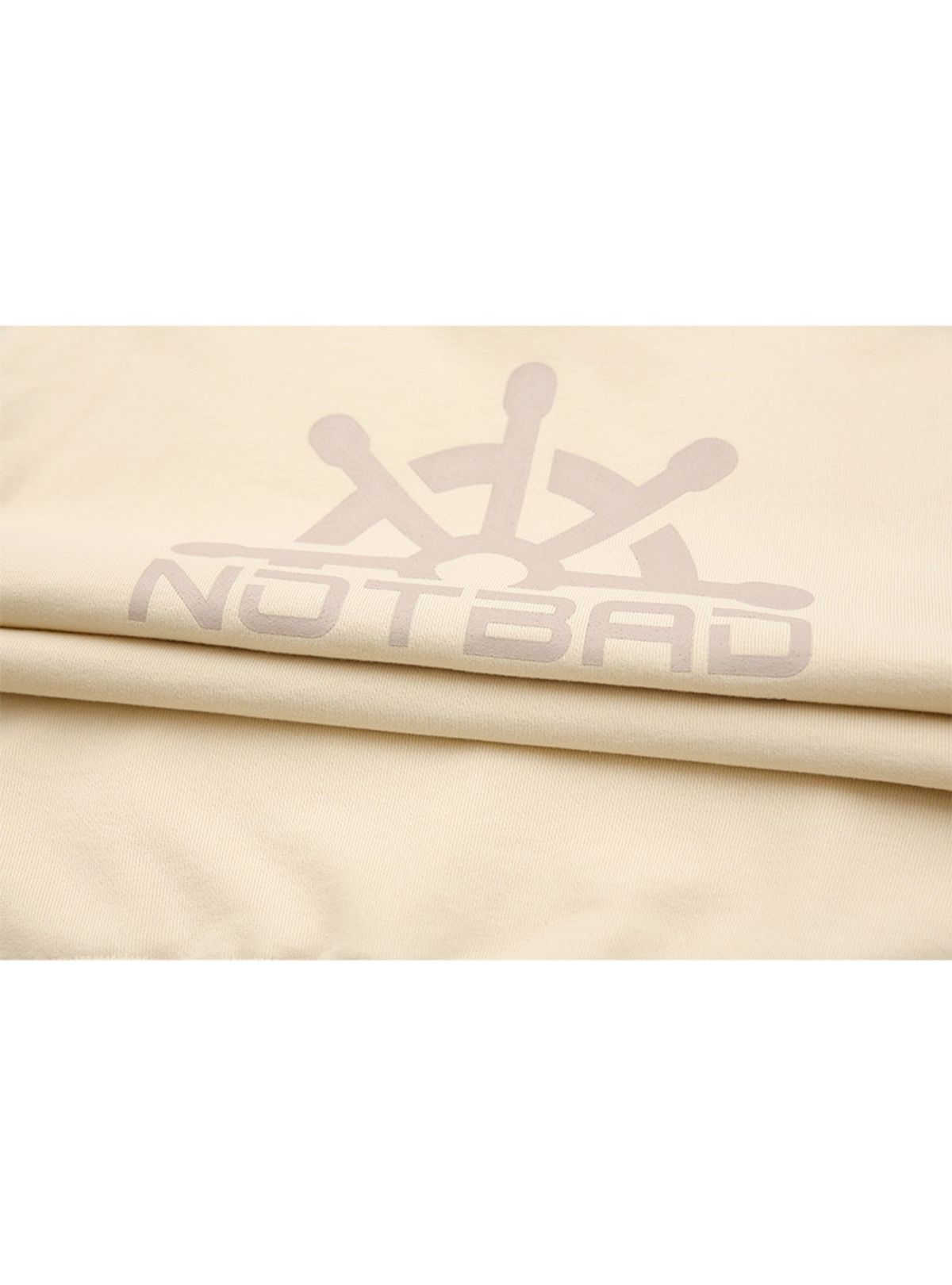 낫배드코리아(NOTBAD KOREA) 낫배드 백나염 맨투맨 - Beige