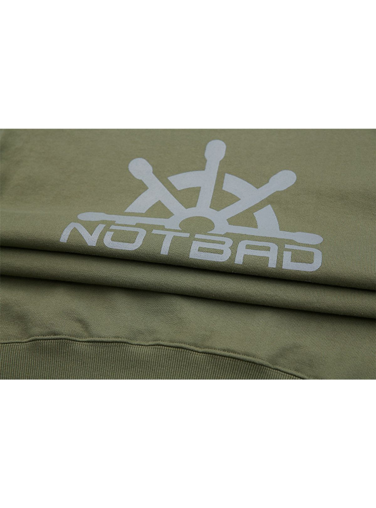 낫배드코리아(NOTBAD KOREA) 백나염 맨투맨 - Khaki