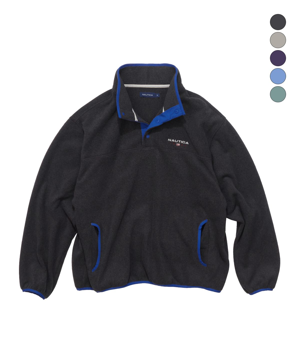 노티카(NAUTICA) 83플래그 폴라 버튼 풀오버(5colors) NFL2366