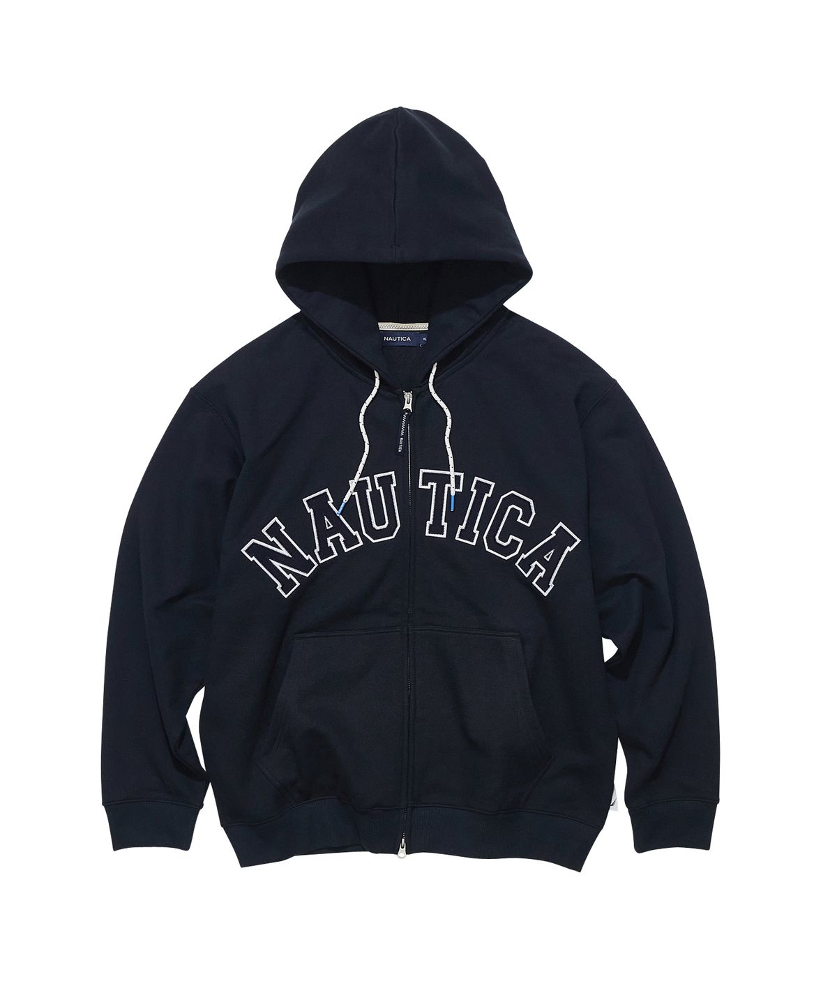 노티카(NAUTICA) 아치 로고 후디드 집업(기모) NJK0865