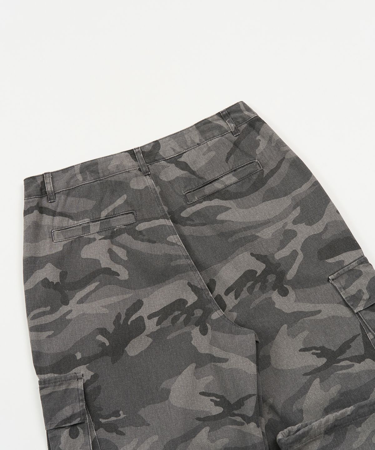 토피(TOFFEE) 카모 와이드 코튼 팬츠 (GREY)