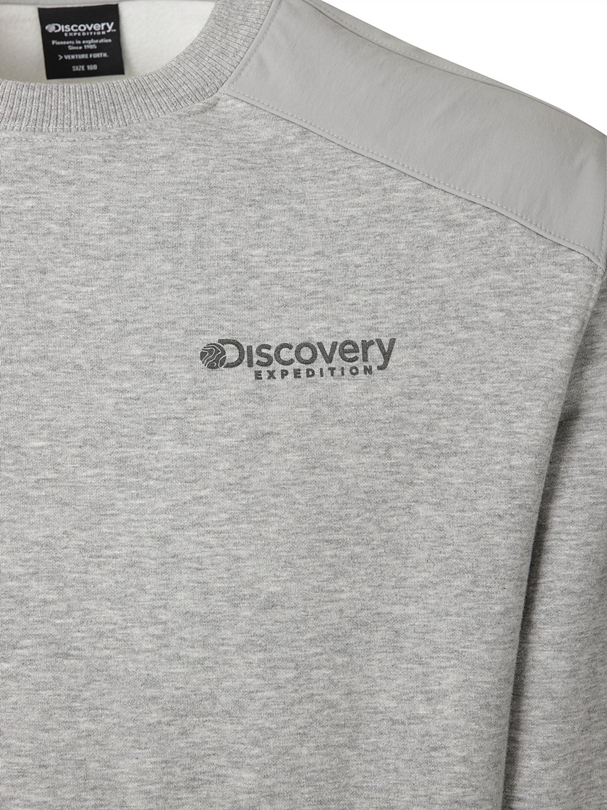 디스커버리 익스페디션(DISCOVERY EXPEDITION) 소로나히트 기모 트레이닝 맨투맨 (M/GREY)