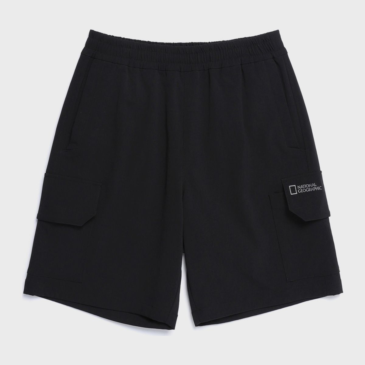내셔널지오그래픽(NATIONALGEOGRAPHIC) N253UHP010 카고포켓 우븐 5부 쇼츠 BLACK