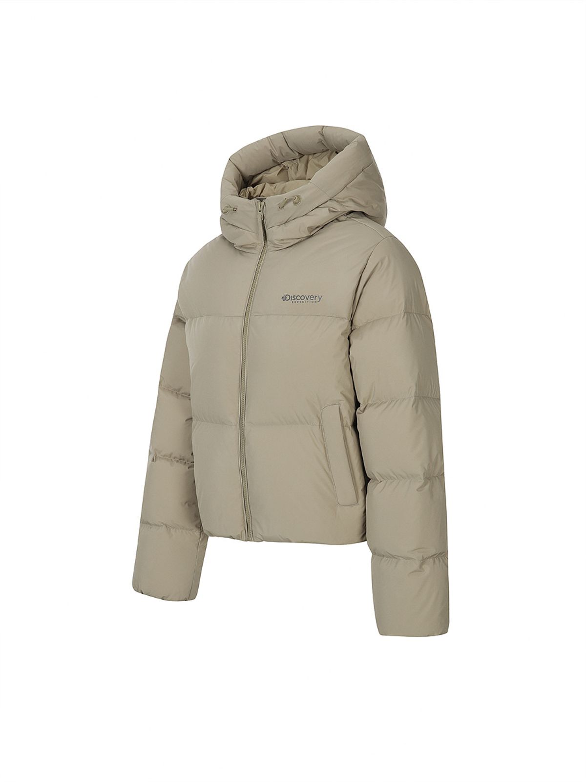 디스커버리 익스페디션(DISCOVERY EXPEDITION) 여성 올리아 글로우 다운 숏패딩 (BEIGE)