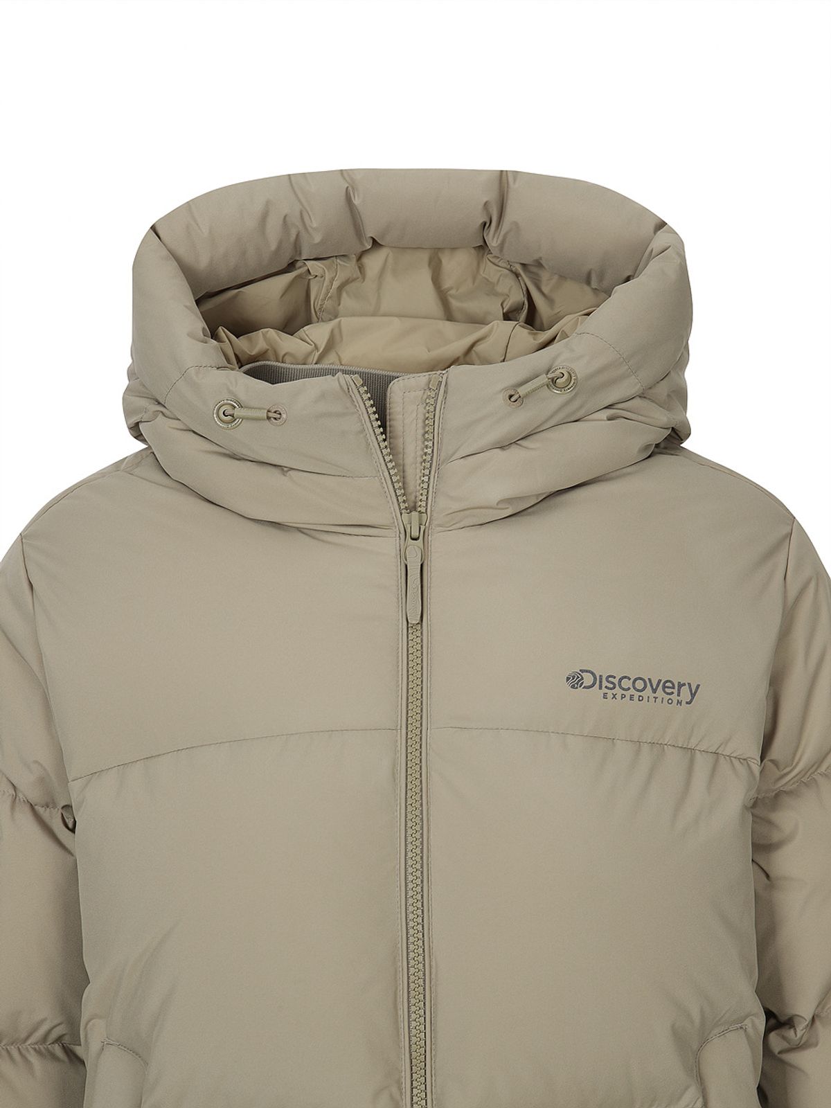 디스커버리 익스페디션(DISCOVERY EXPEDITION) 여성 올리아 글로우 다운 숏패딩 (BEIGE)