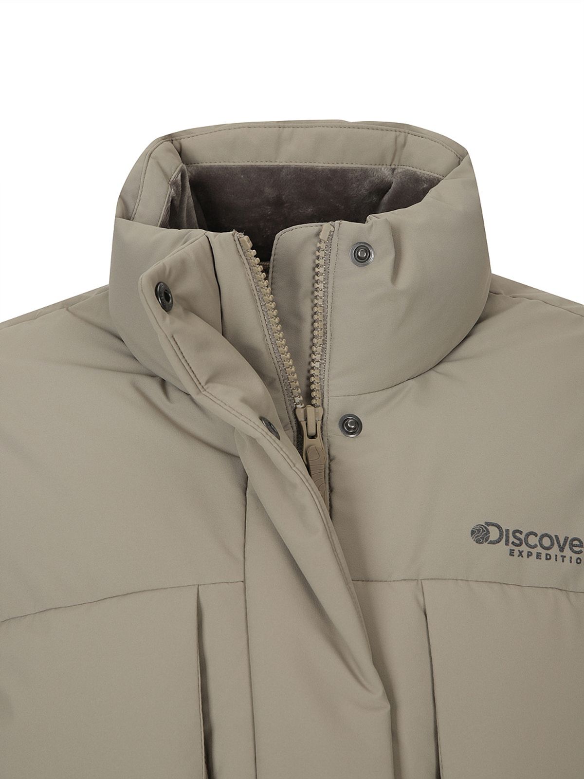 디스커버리 익스페디션(DISCOVERY EXPEDITION) 여성 레스터G 하이넥 구스다운 숏패딩 (BEIGE)