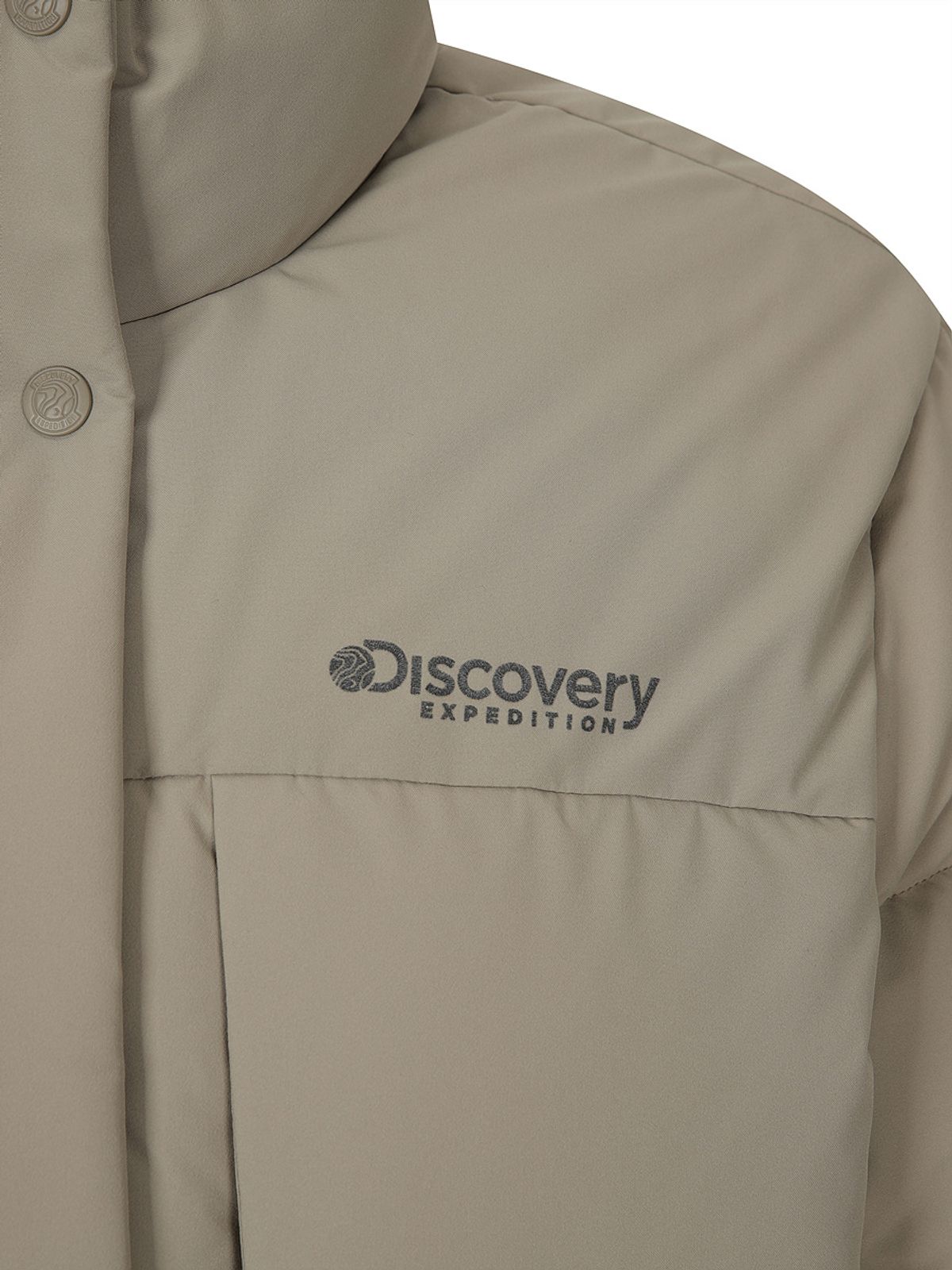 디스커버리 익스페디션(DISCOVERY EXPEDITION) 여성 레스터G 하이넥 구스다운 숏패딩 (BEIGE)