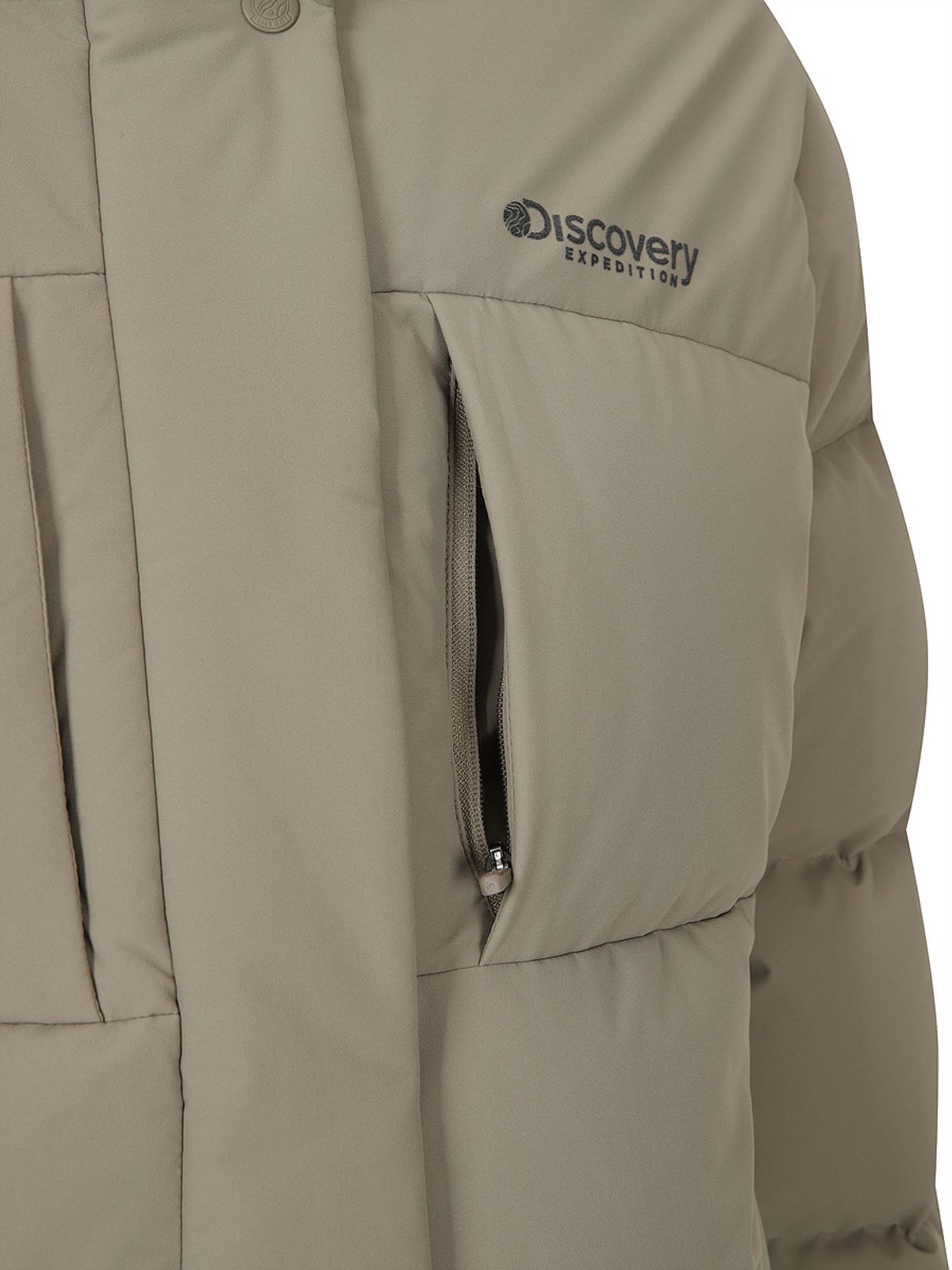 디스커버리 익스페디션(DISCOVERY EXPEDITION) 여성 레스터G 하이넥 구스다운 숏패딩 (BEIGE)
