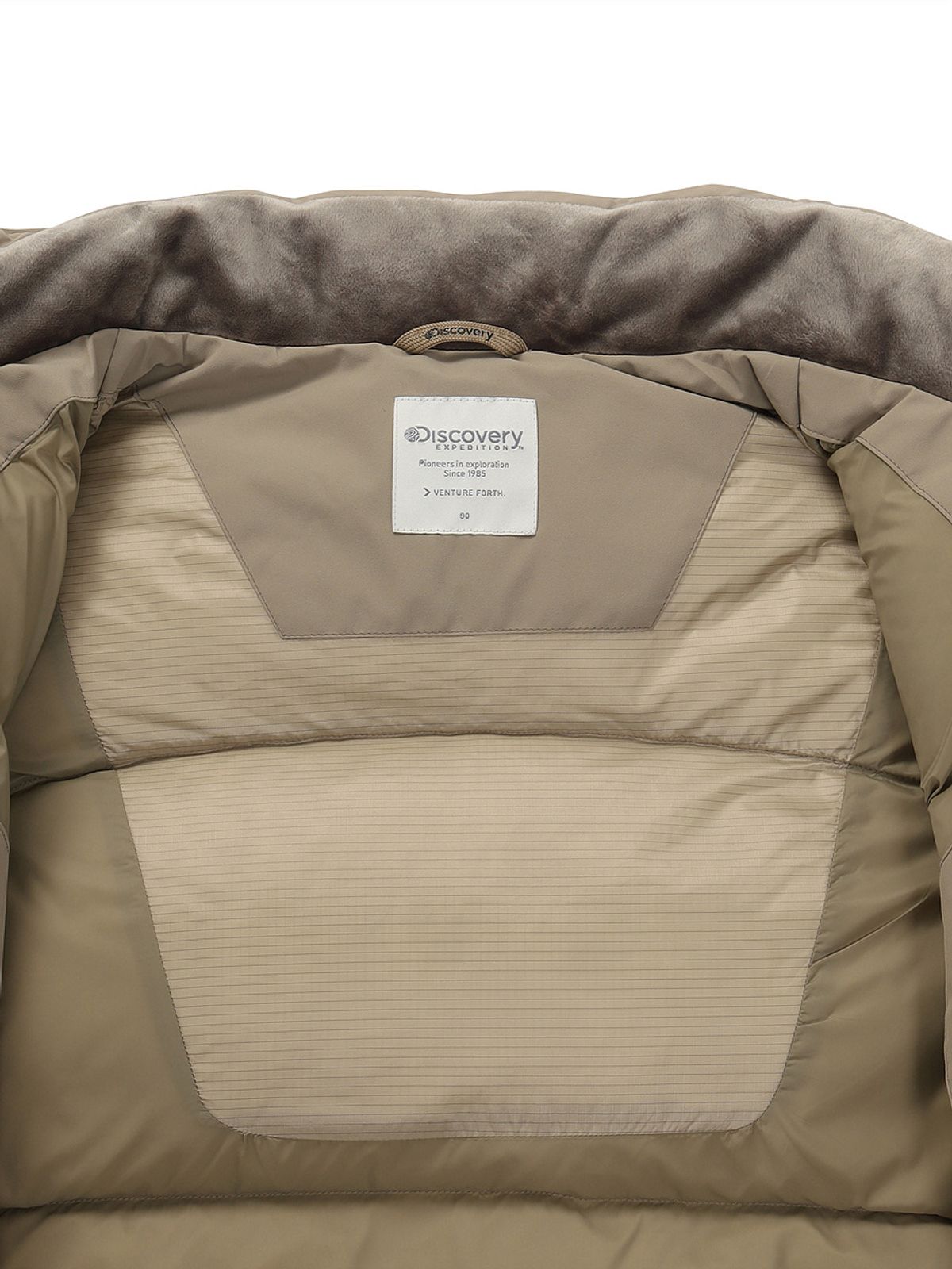 디스커버리 익스페디션(DISCOVERY EXPEDITION) 여성 레스터G 하이넥 구스다운 숏패딩 (BEIGE)