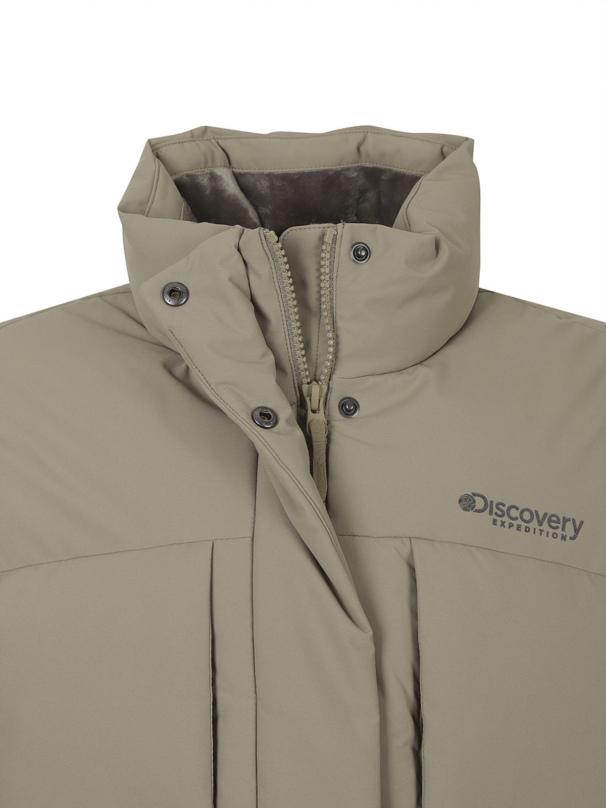 디스커버리 익스페디션(DISCOVERY EXPEDITION) 여성 레스터G 하이넥 구스다운 숏패딩 (BEIGE)