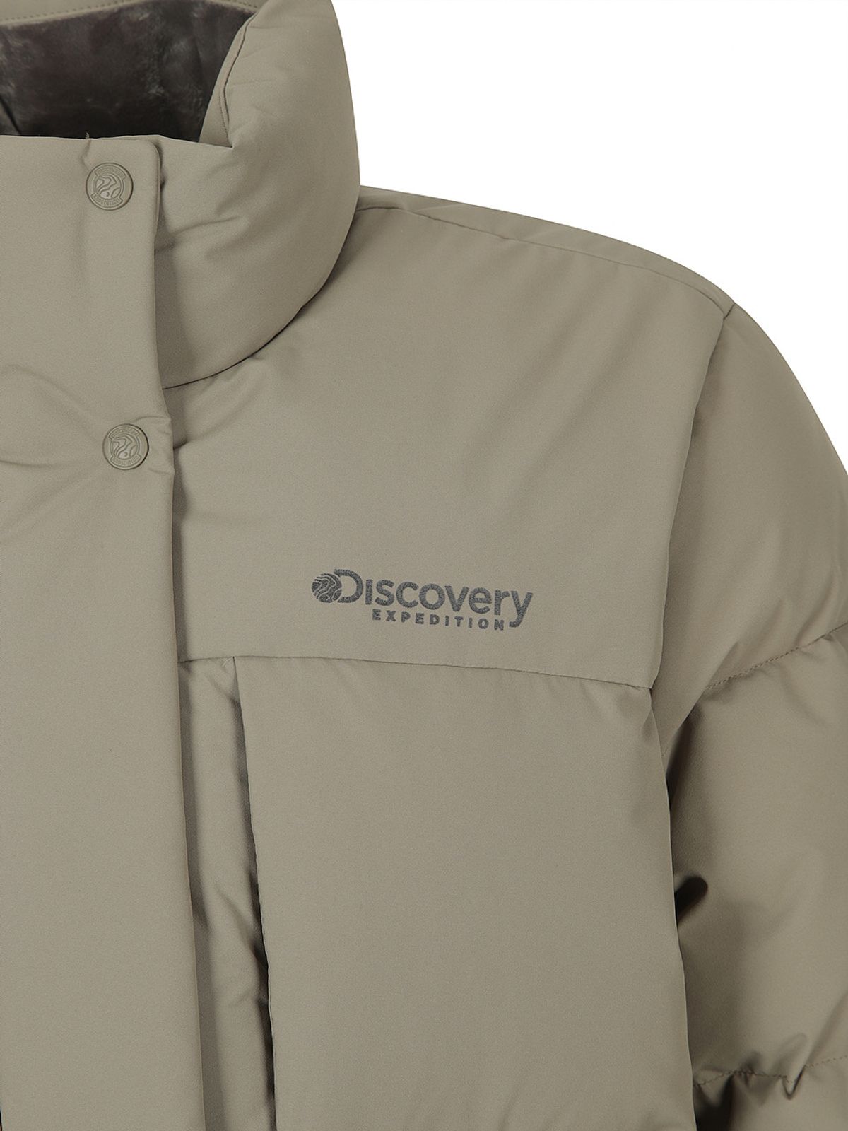 디스커버리 익스페디션(DISCOVERY EXPEDITION) 여성 레스터G 하이넥 구스다운 숏패딩 (BEIGE)