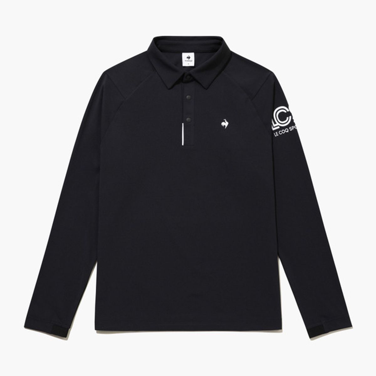 르꼬끄 골프(LECOQ GOLF) 남성 비정형 절개 폴로 긴팔 티셔츠 (GQ321MTL91)