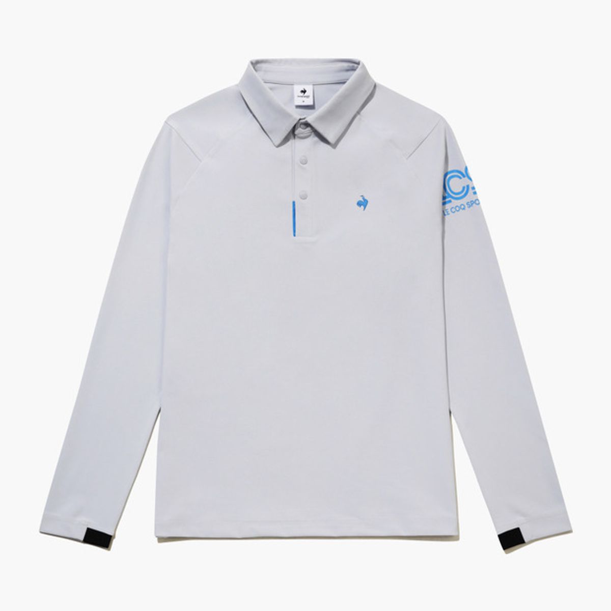 르꼬끄 골프(LECOQ GOLF) 남성 비정형 절개 폴로 긴팔 티셔츠 (GQ321MTL91)