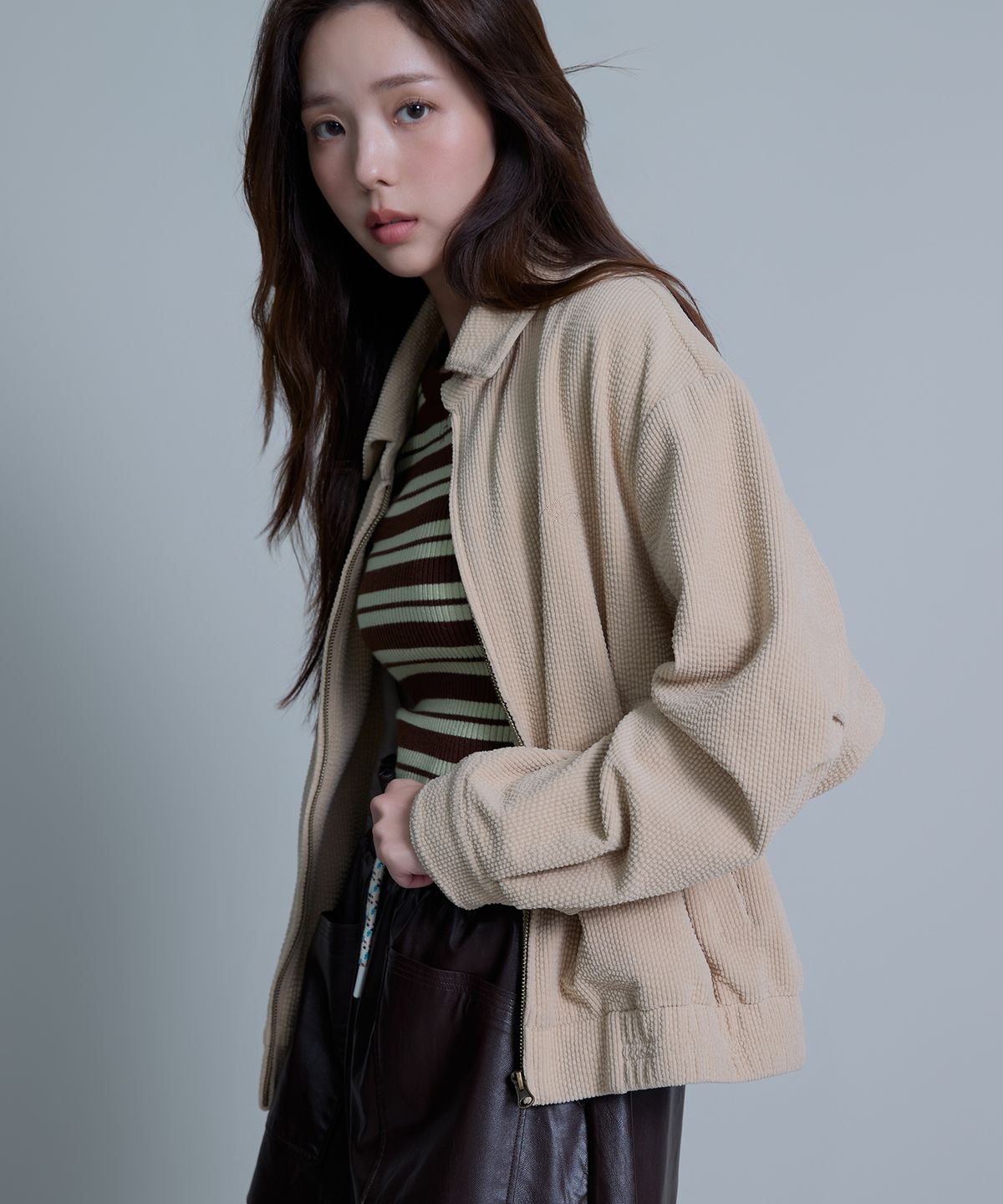 시티브리즈(CITYBREEZE) 코듀로이 리즈 블루종_2COLORS