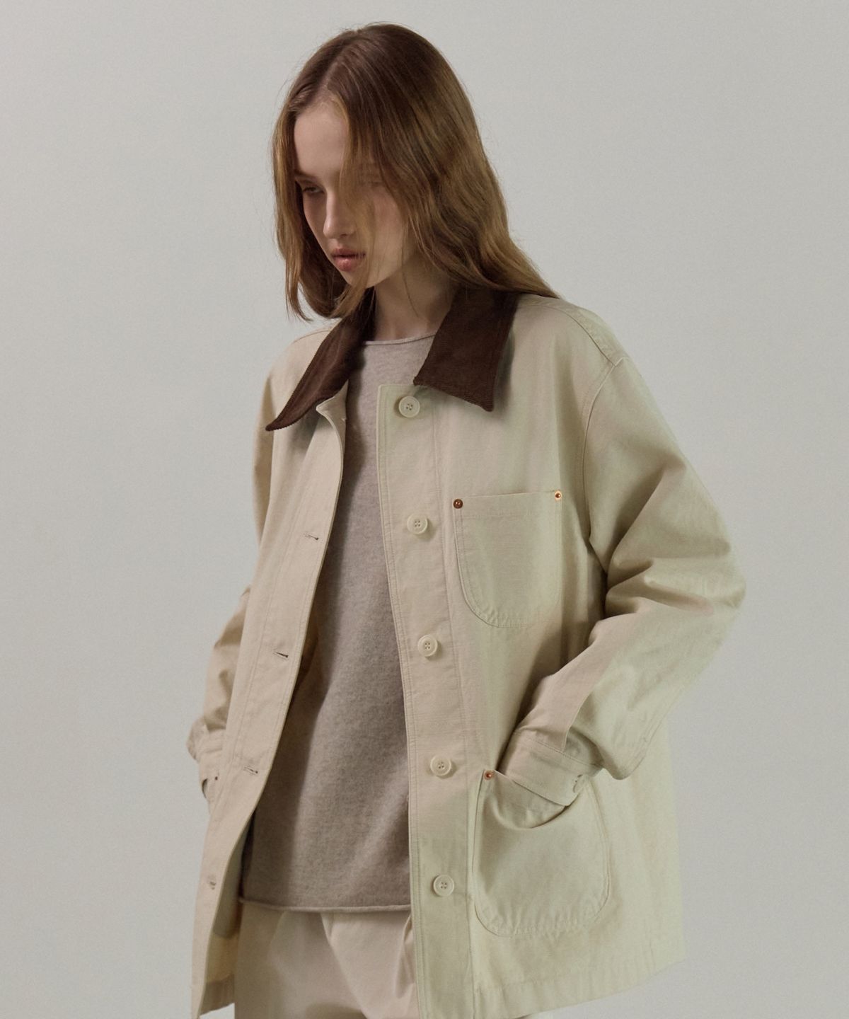 엘리오티(ELLIOTI) Cotton Work Jacket_2Color