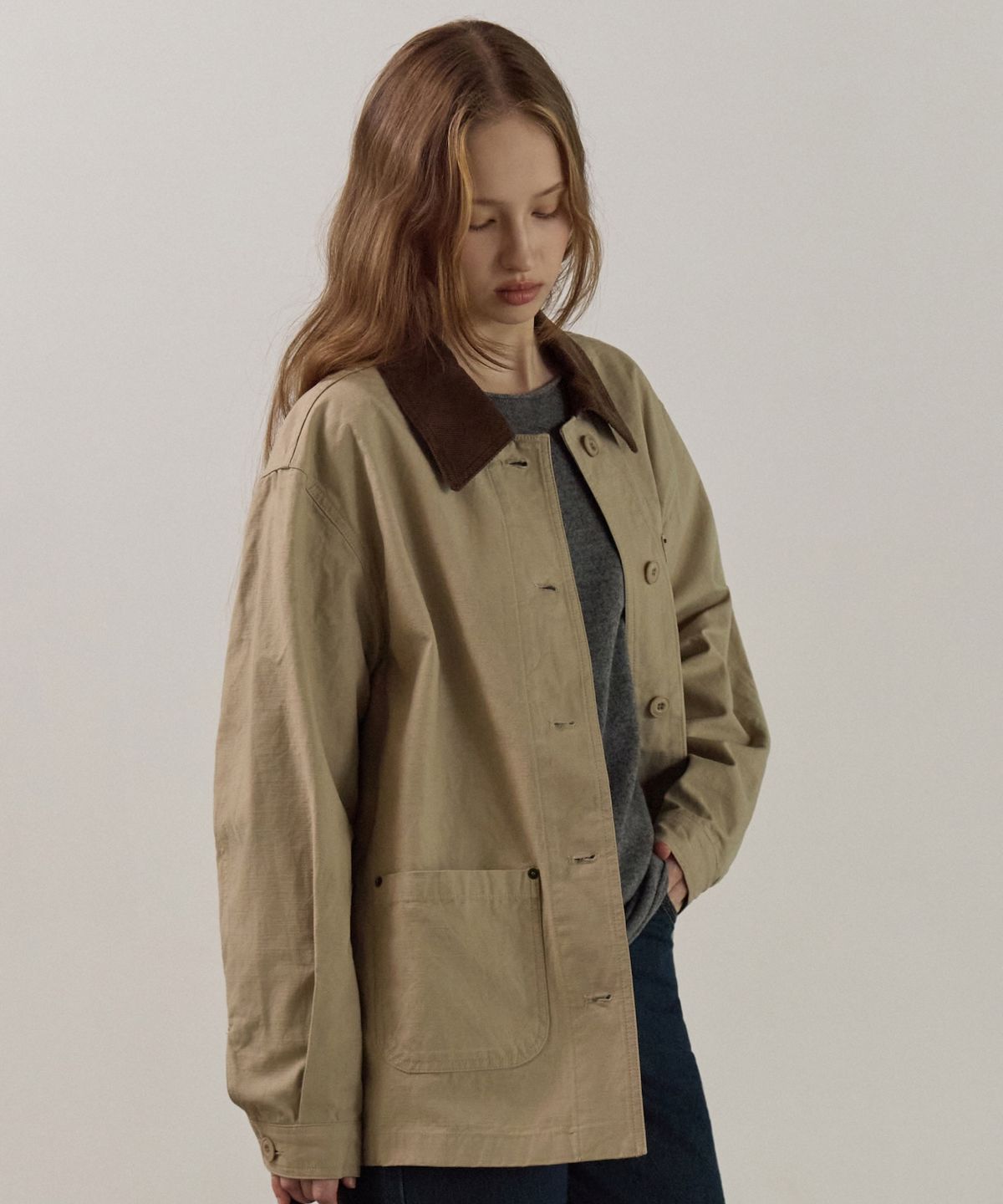 엘리오티(ELLIOTI) Cotton Work Jacket_2Color