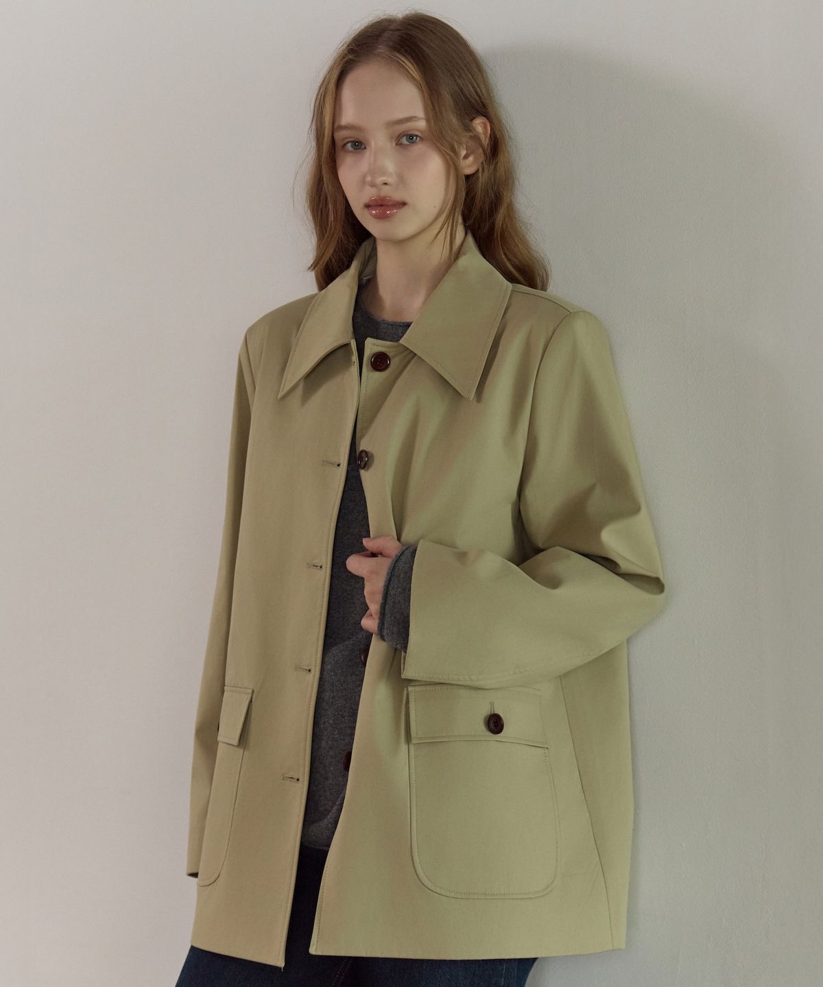 엘리오티(ELLIOTI) Cotton Half Coat_2Color