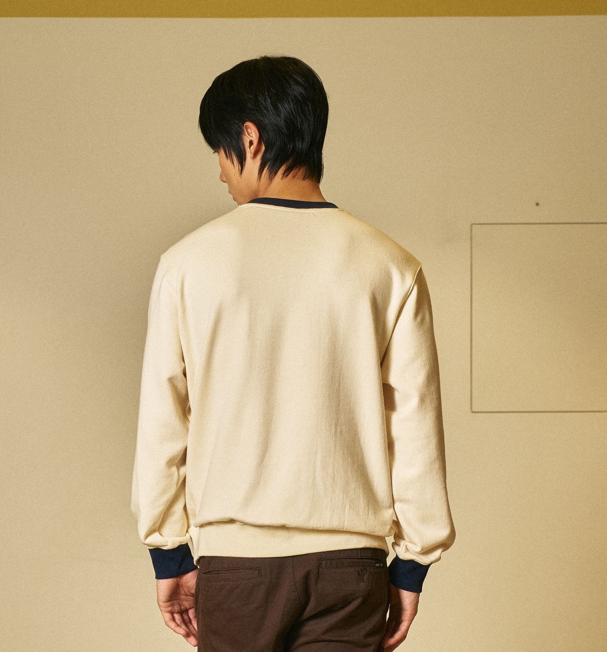 아모우(AMOU) Saint Amou Ringer Sweat Shirts CREAM