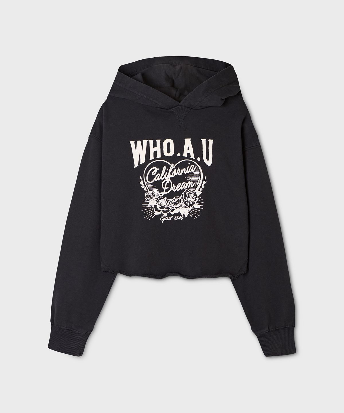 후아유(WHO.A.U) Vintage Crop Hoodie(F) / WHMHG4921F