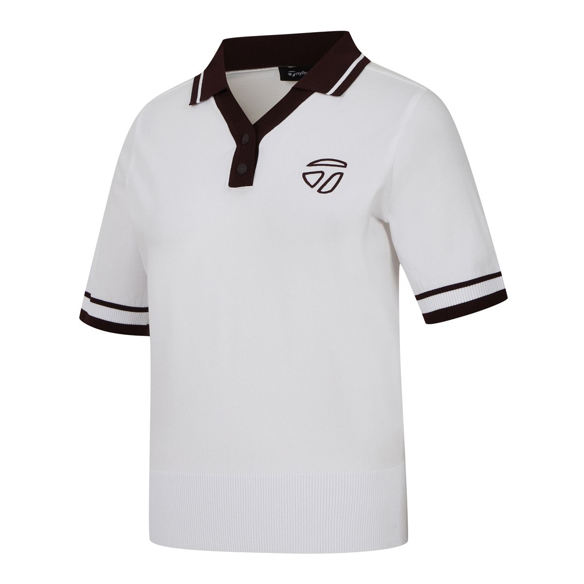 테일러메이드 어패럴(TAYLORMADE APPAREL) 여성 카라 반팔 니트 TSO-71HG21-101