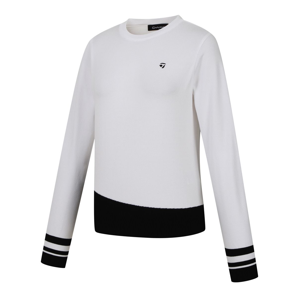 테일러메이드 어패럴(TAYLORMADE APPAREL) 여성 배색 라운드 니트 TSO-72HG24-101