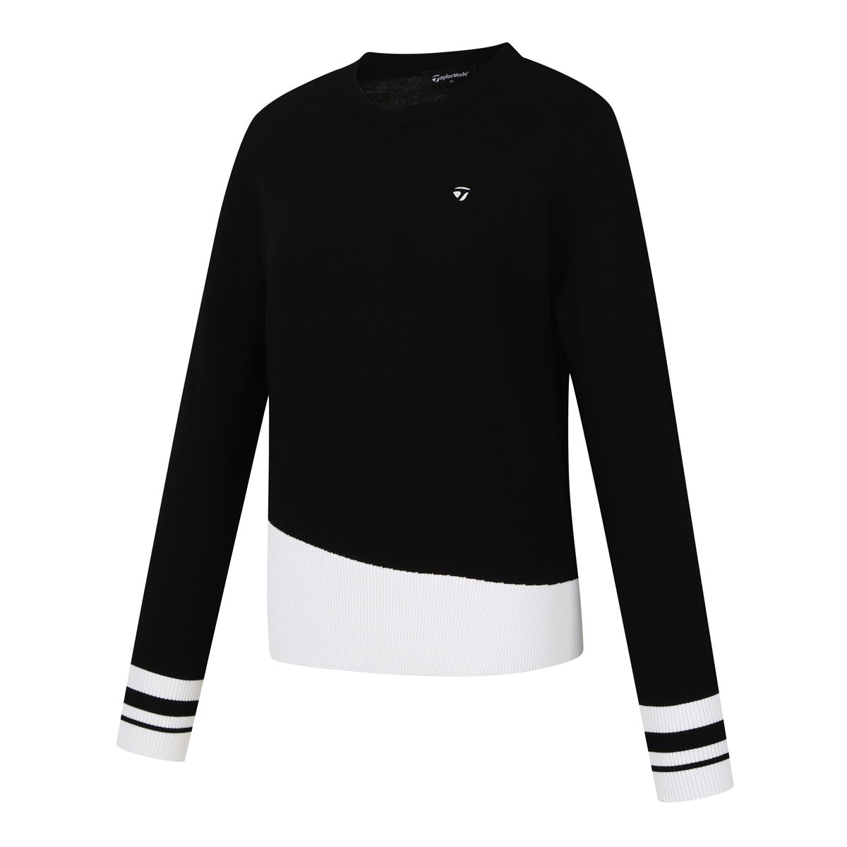 테일러메이드 어패럴(TAYLORMADE APPAREL) 여성 배색 라운드 니트 TSO-72HG24-199