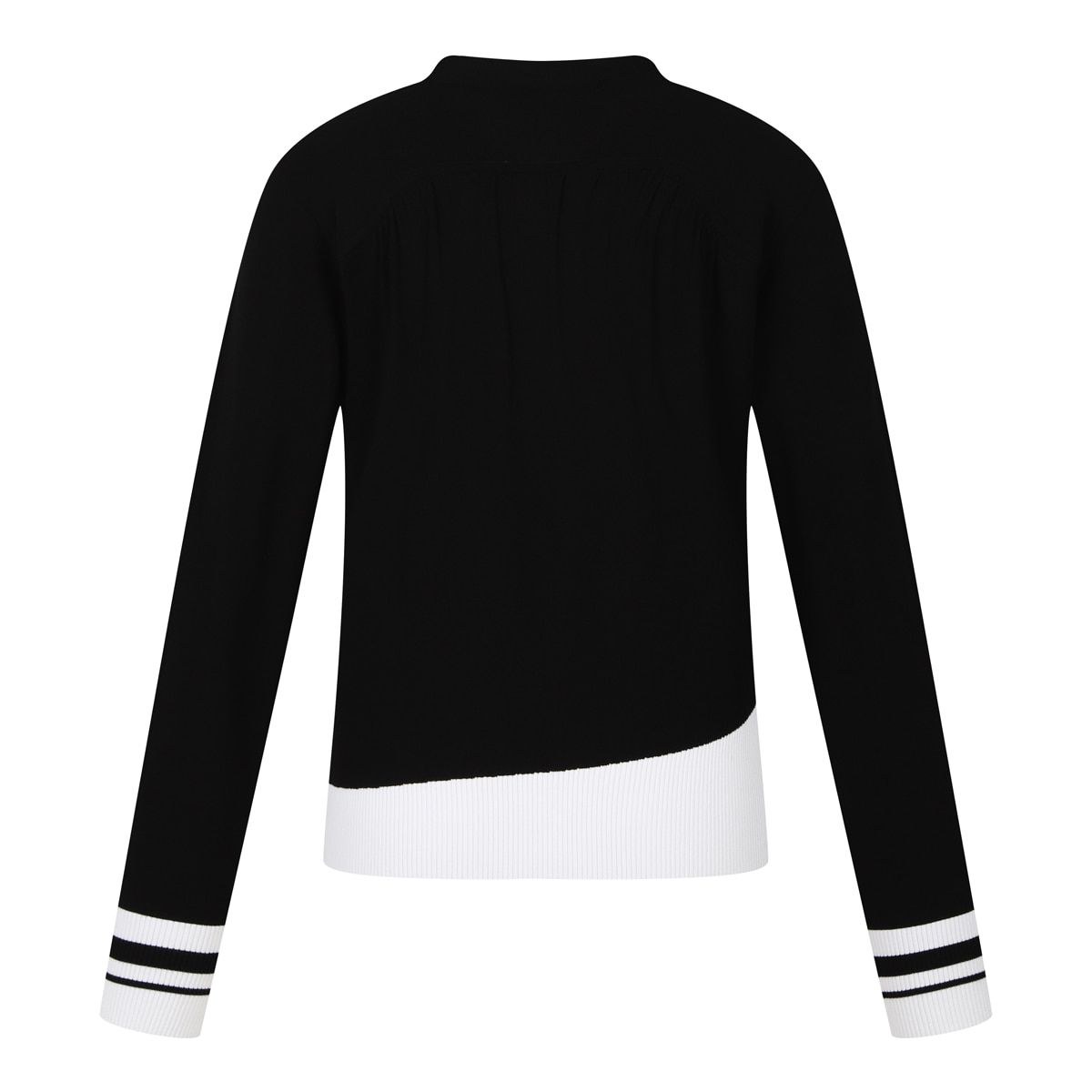 테일러메이드 어패럴(TAYLORMADE APPAREL) 여성 배색 라운드 니트 TSO-72HG24-199