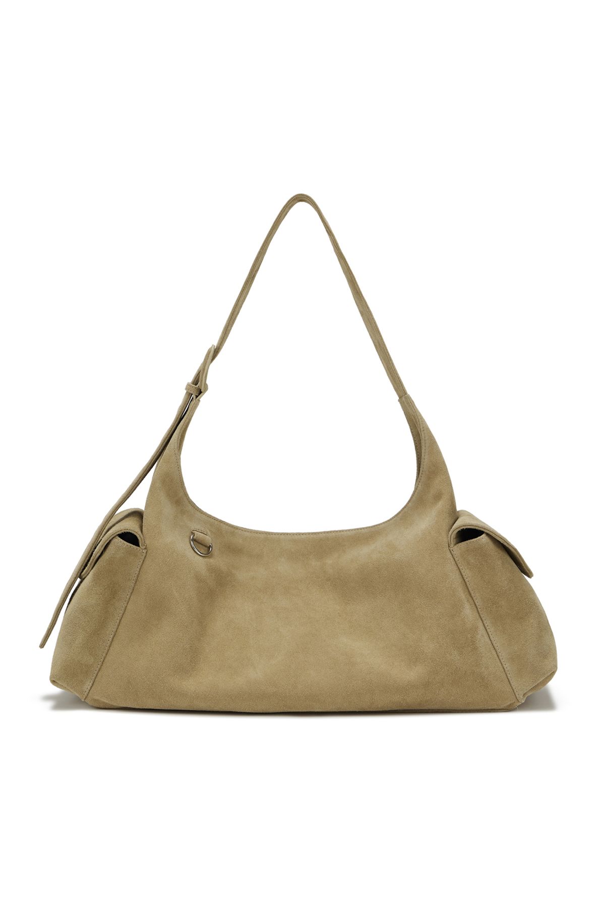 다이닛(DEINET) DEINET SUEDE BUCKLE BAG IN BEIGE
