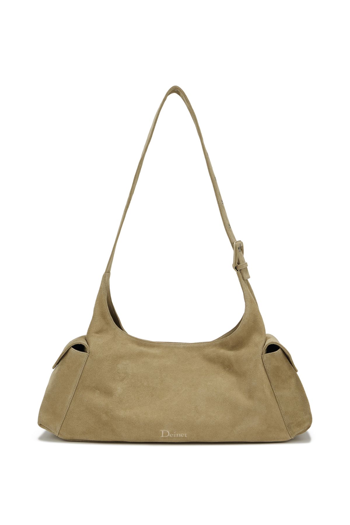 다이닛(DEINET) DEINET SUEDE BUCKLE BAG IN BEIGE
