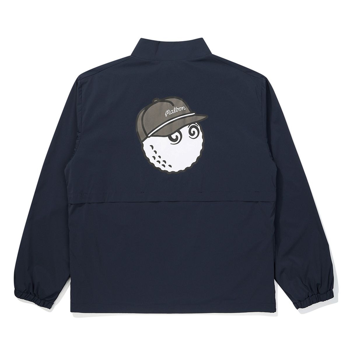 말본 골프(MALBON GOLF) 등판 버킷 포인트 긴팔 아노락 NAVY (MAN)