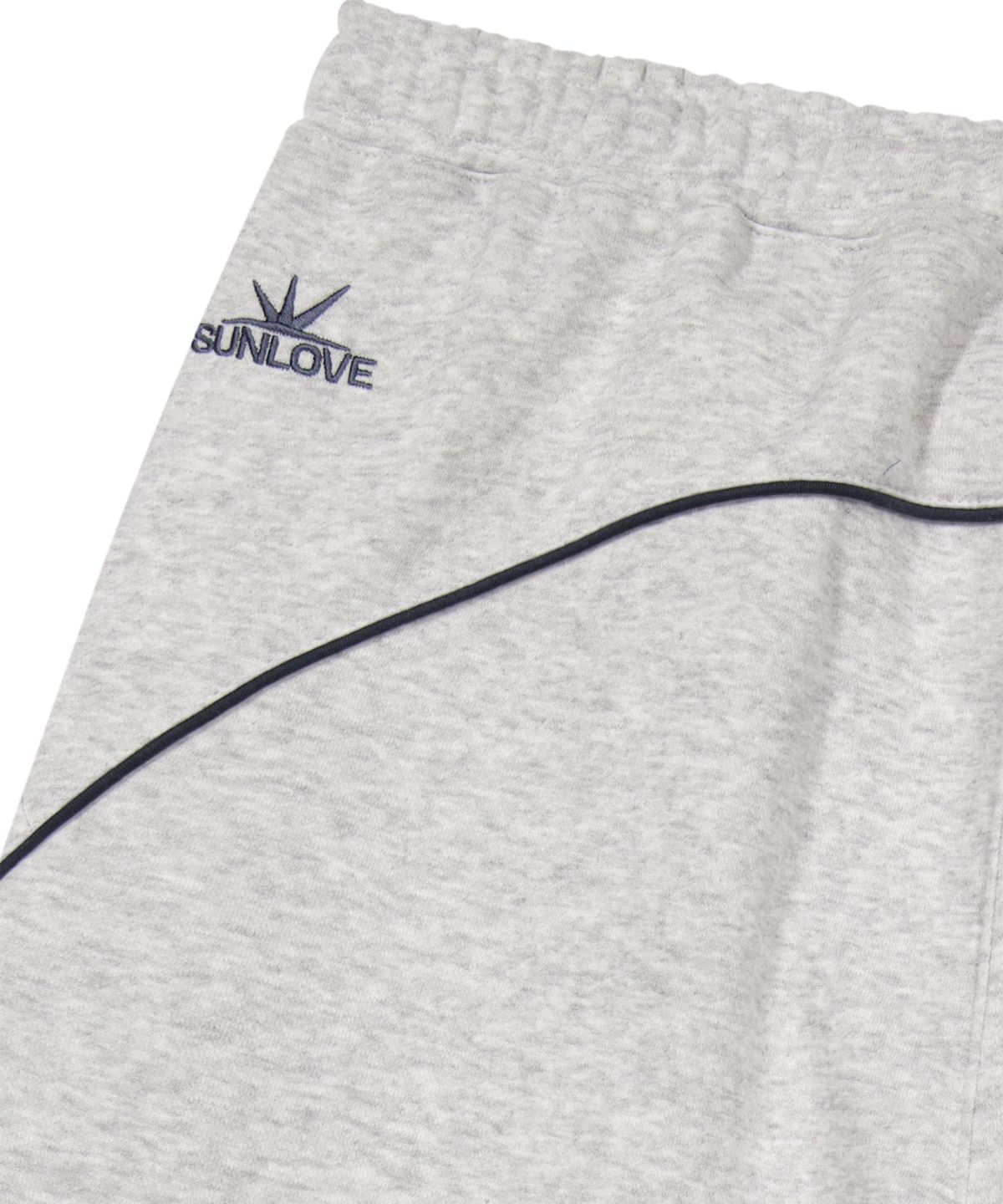 썬러브투어(SUNLOVETOUR) Crescent Brushed Sweatpants Heather Grey