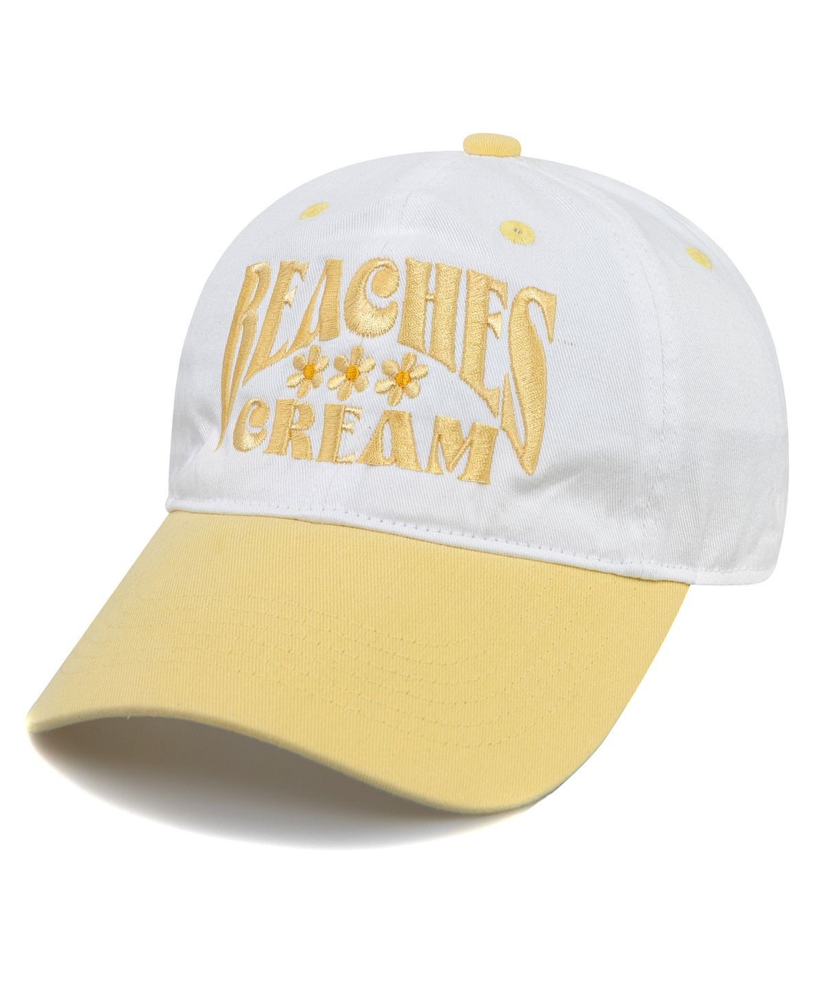 비치스앤크림(BEACHESANDCREAM) Daisy Two-Tone Ball cap-Yellow