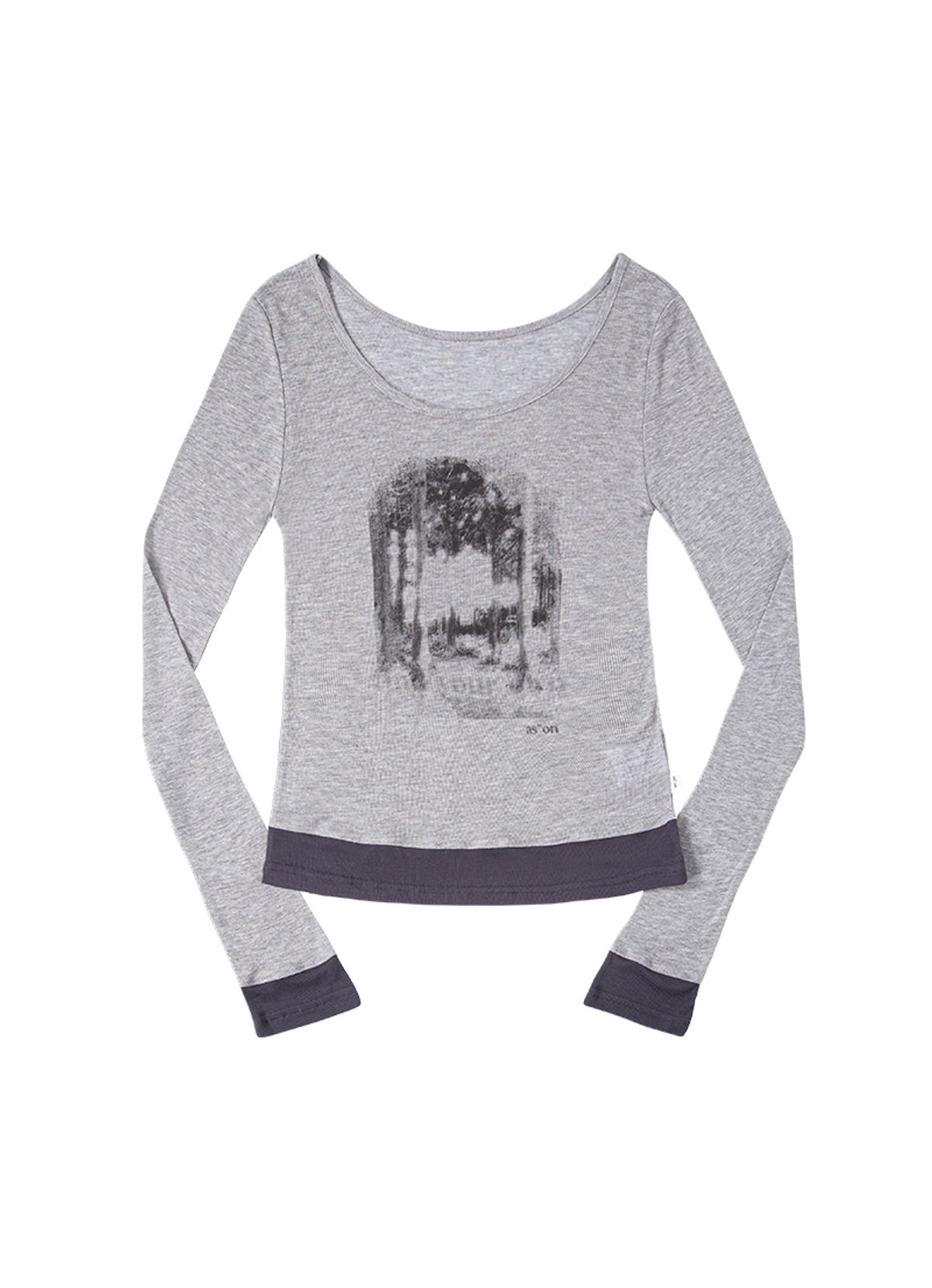 애즈온(ASON) FOREST LAYERED T / GRAY