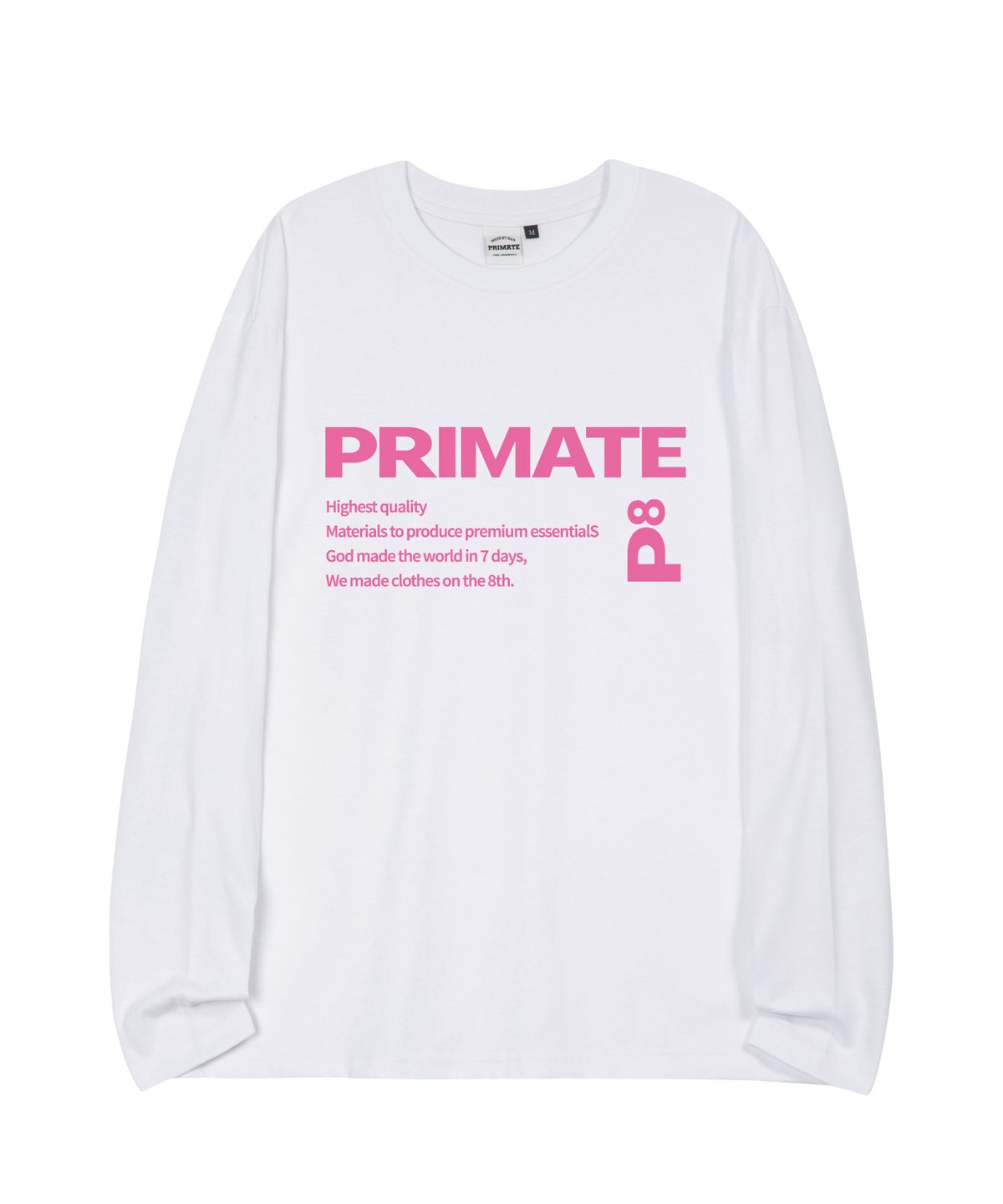 프라임에이트(PRIMATE) SEVEN 오버핏 롱 슬리브 4 COLORS