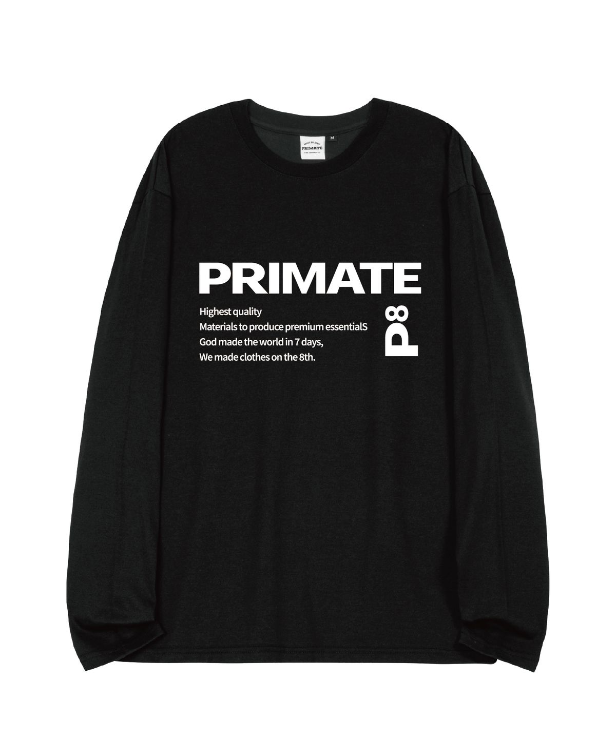 프라임에이트(PRIMATE) SEVEN 오버핏 롱 슬리브 4 COLORS