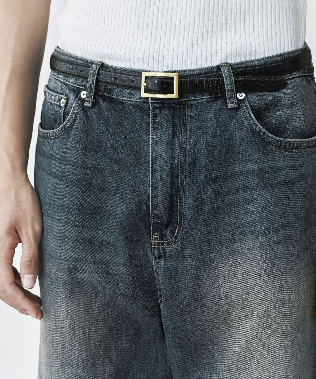 브랜디드(BRANDED) 1770 MUTE JEANS [ESSENTIAL WIDE STRAIGHT]