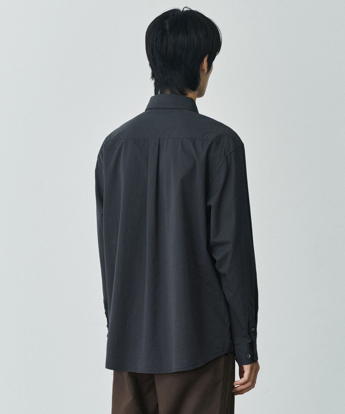 브랜디드(BRANDED) EASY COTTON SHIRT [INK BLACK]