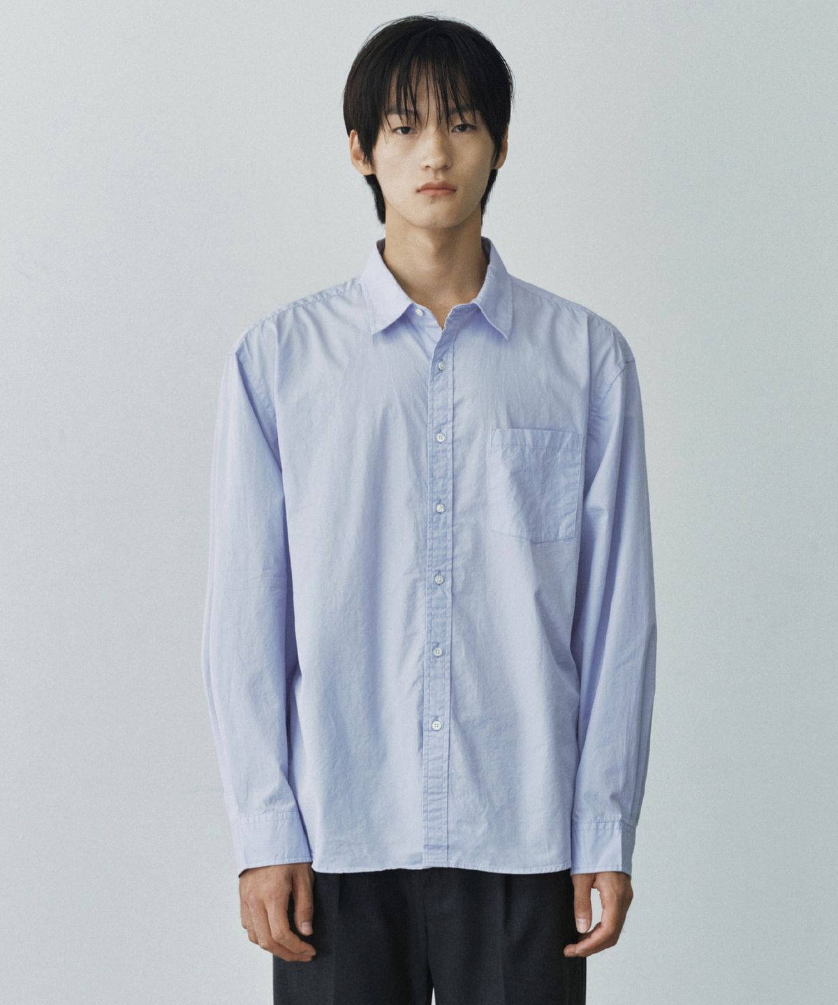 브랜디드(BRANDED) EASY COTTON SHIRT [SKY BLUE]
