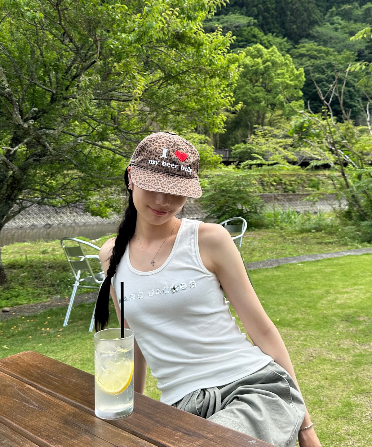마스컴퍼니(MASCOMPANY) Love My Beer Belly cap - Leopard