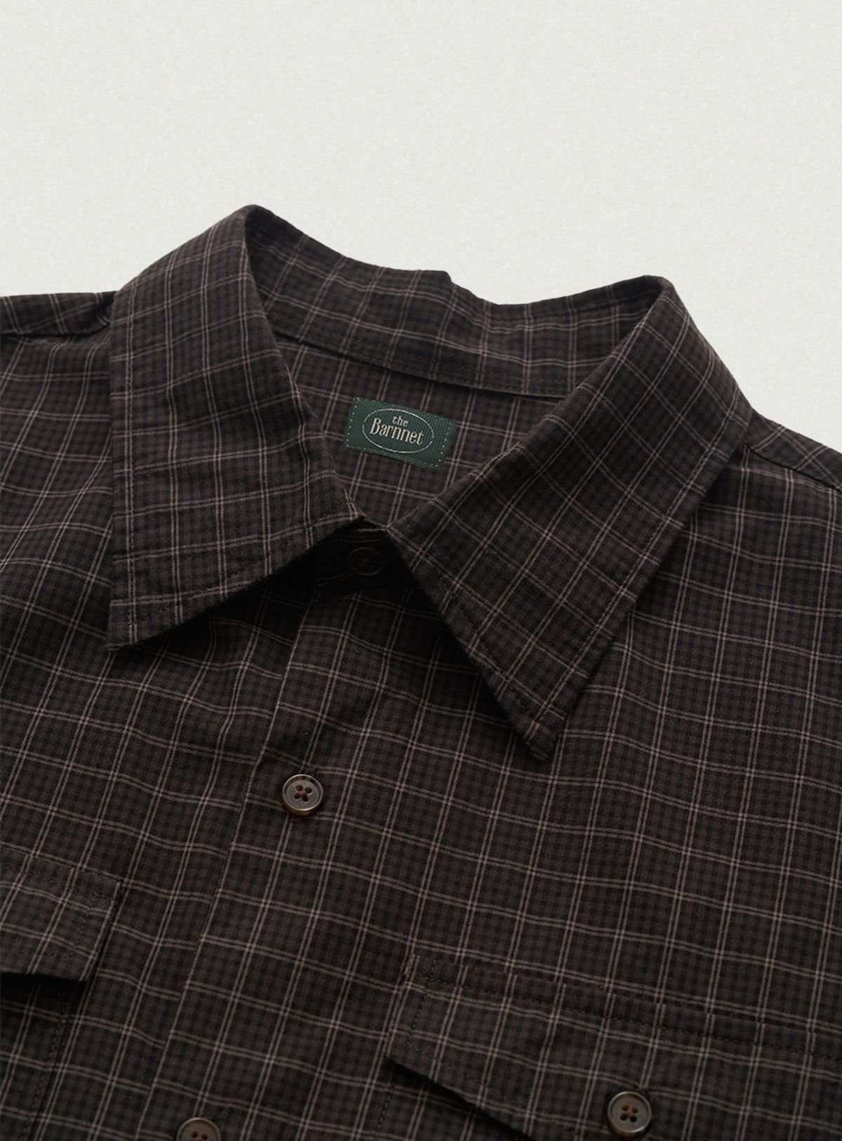 더바넷(THEBARNNET) Townie Check Pocket Shirt_Black